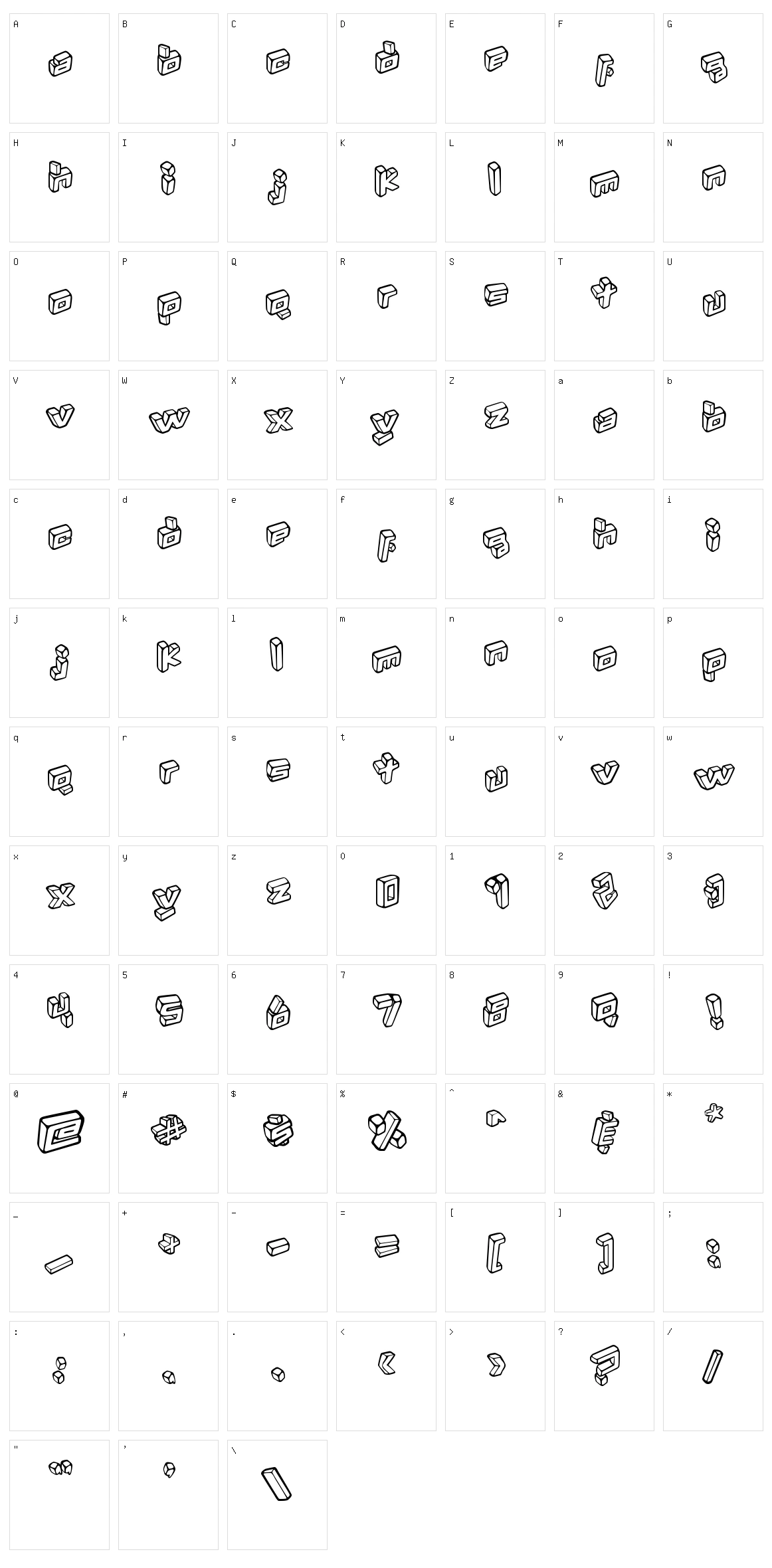 Kotak Character Set