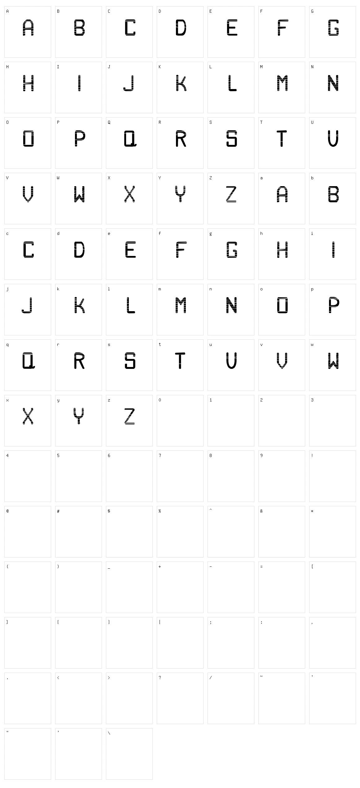 Labour Character Set
