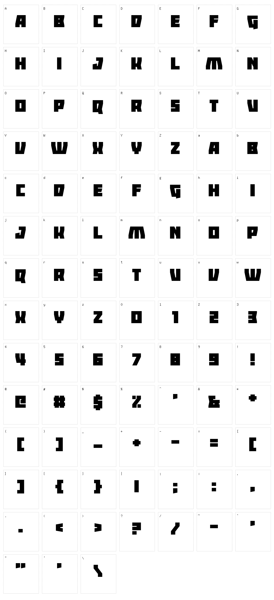 Ladders Character Set