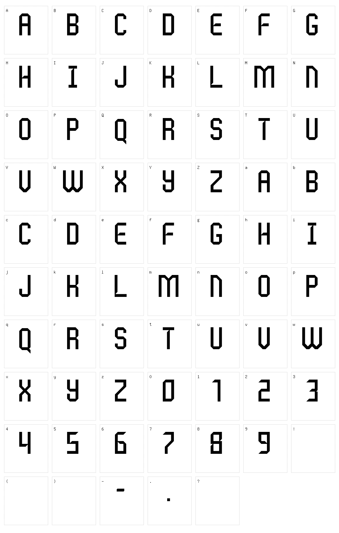 Lancip 2 Character Set