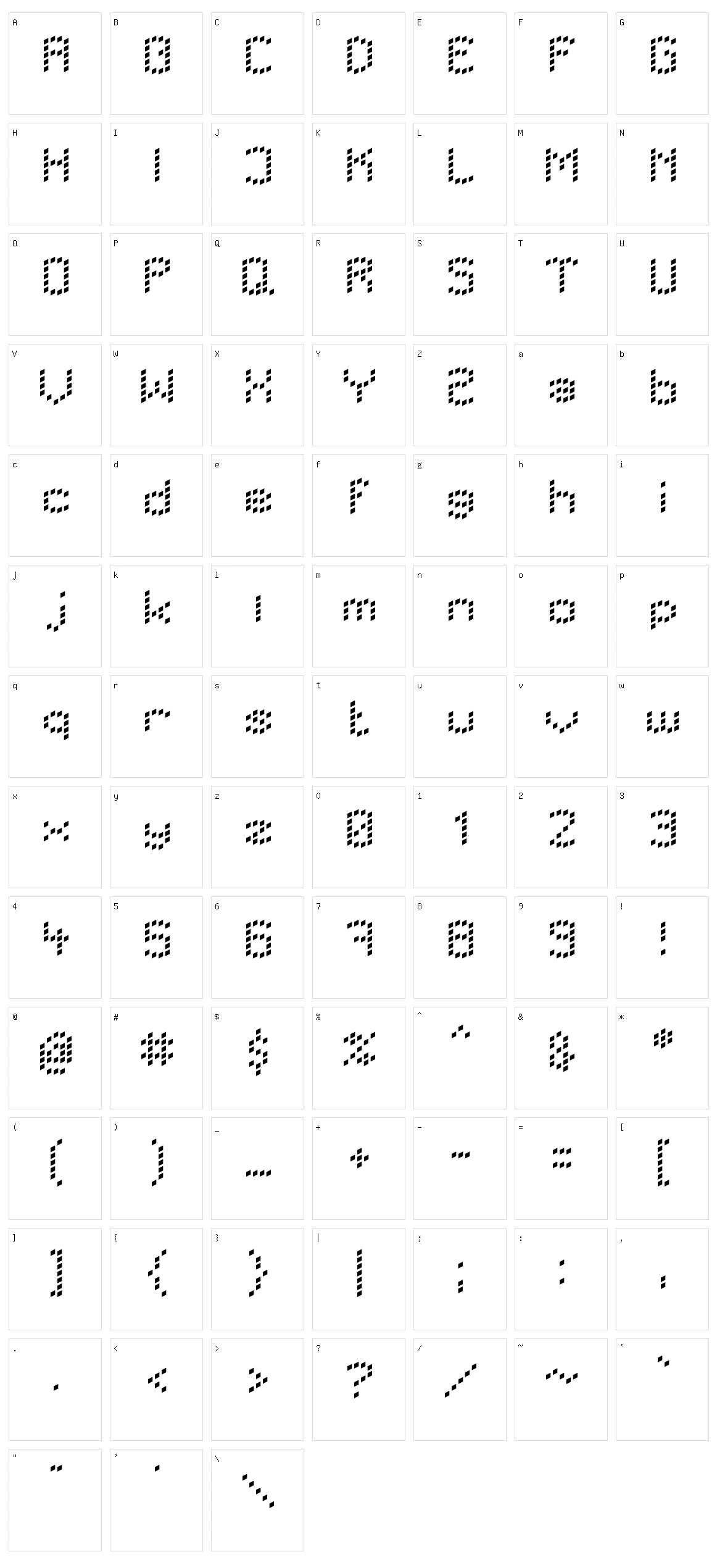 LBC Dots Character Set