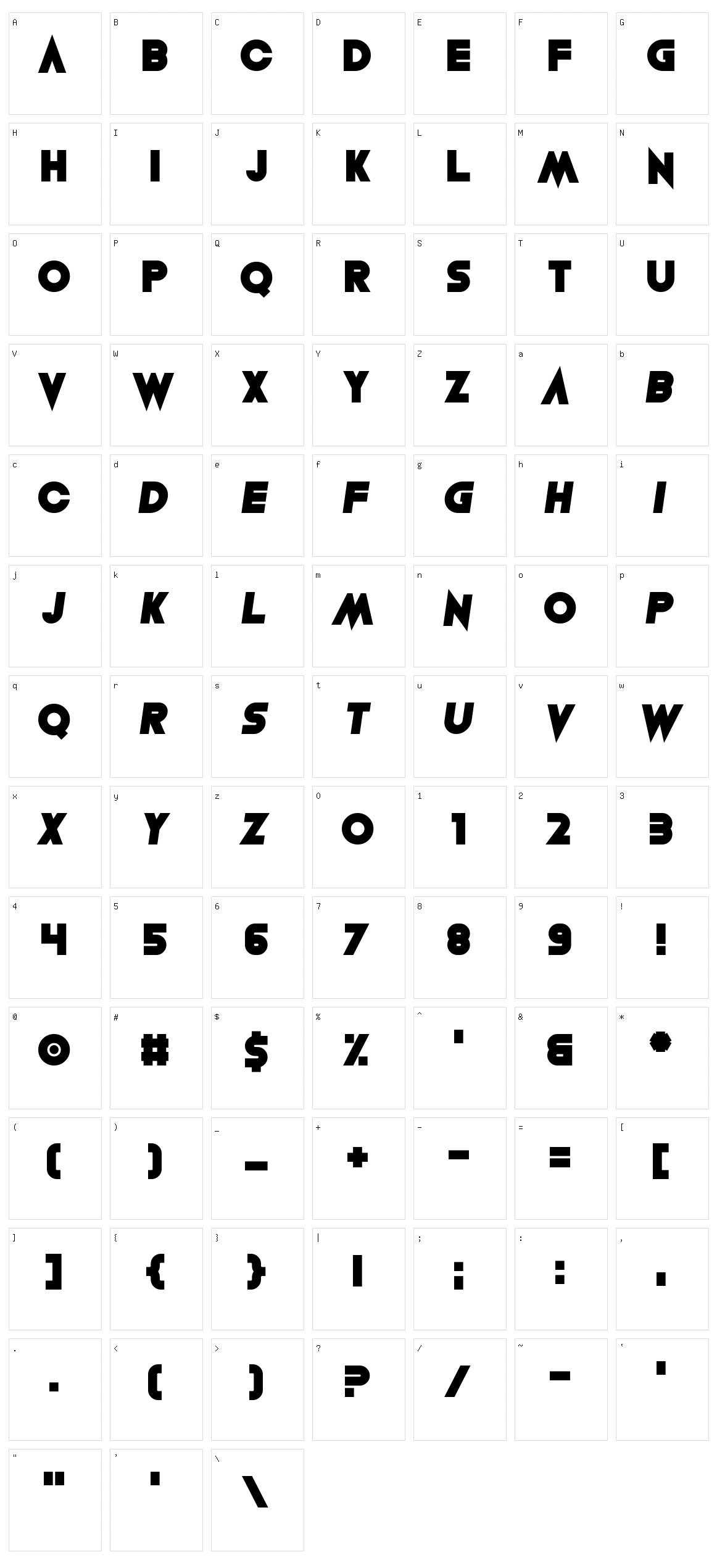 Lean Foreword Character Set