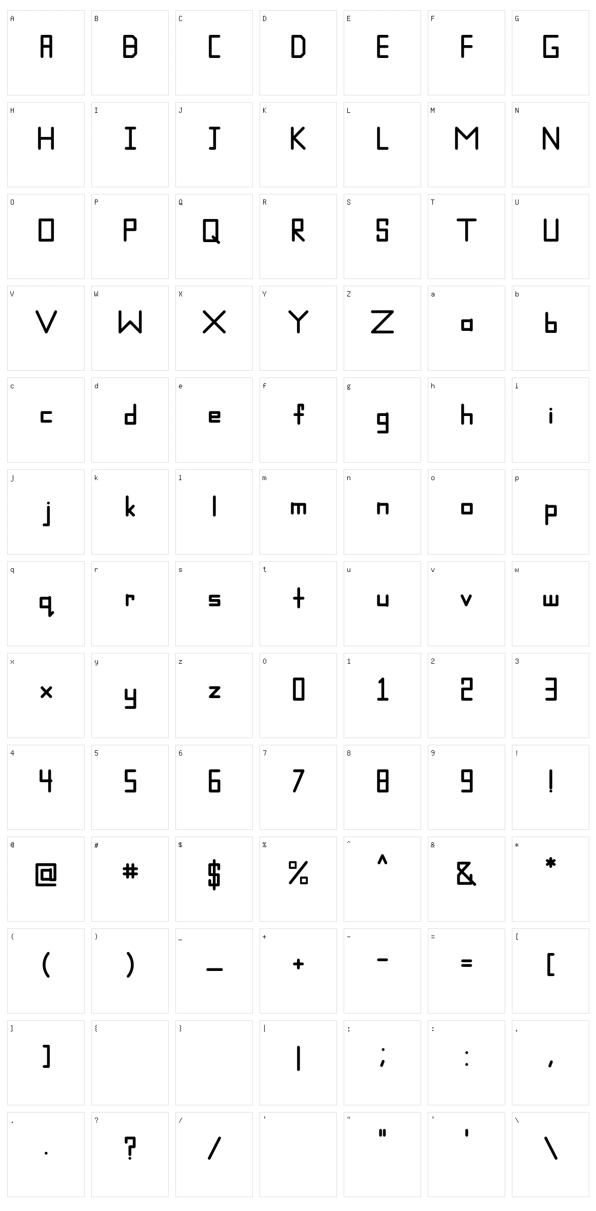 Level Character Set