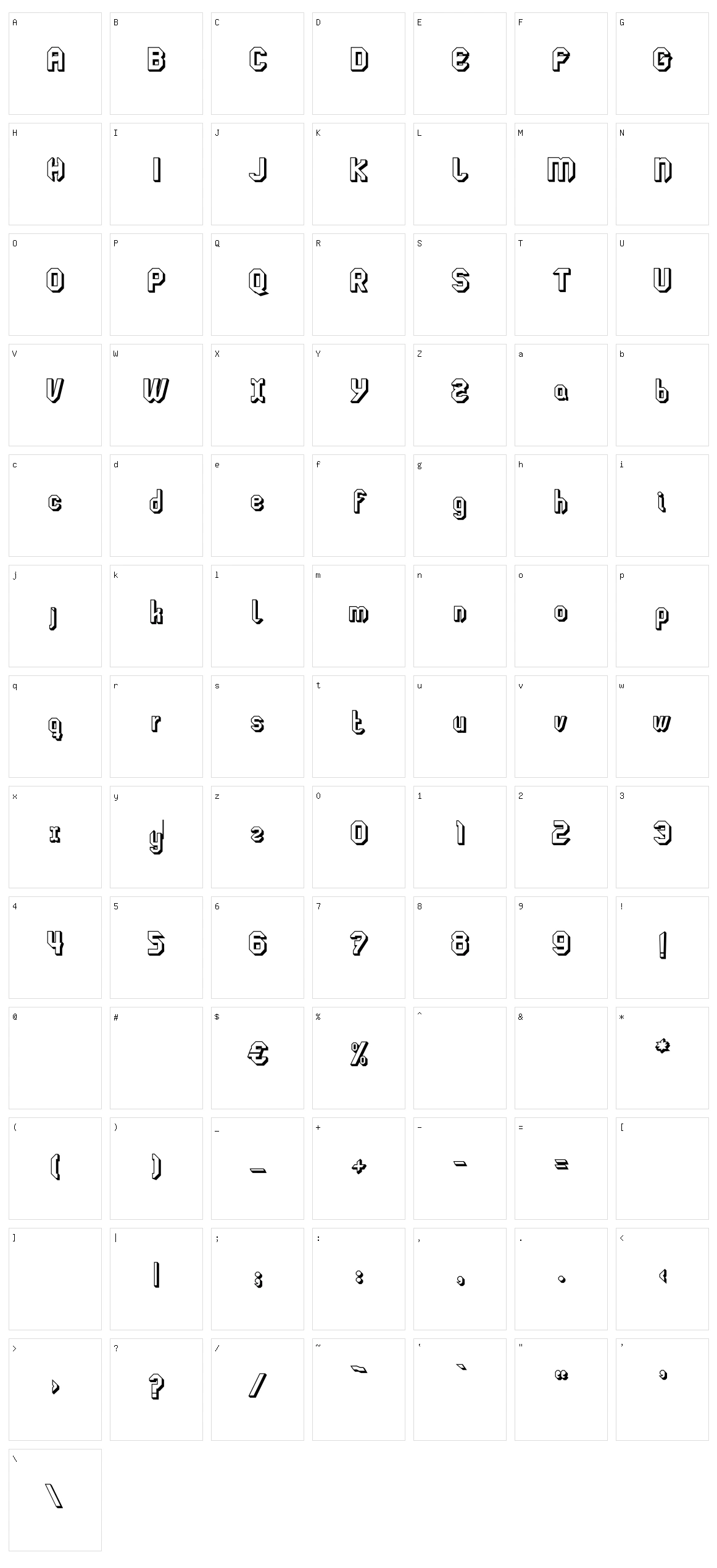 LGF Lage Logo TresD Character Set