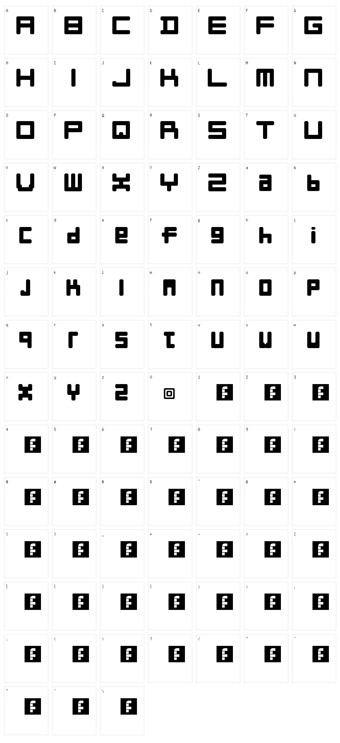 Liner Character Set
