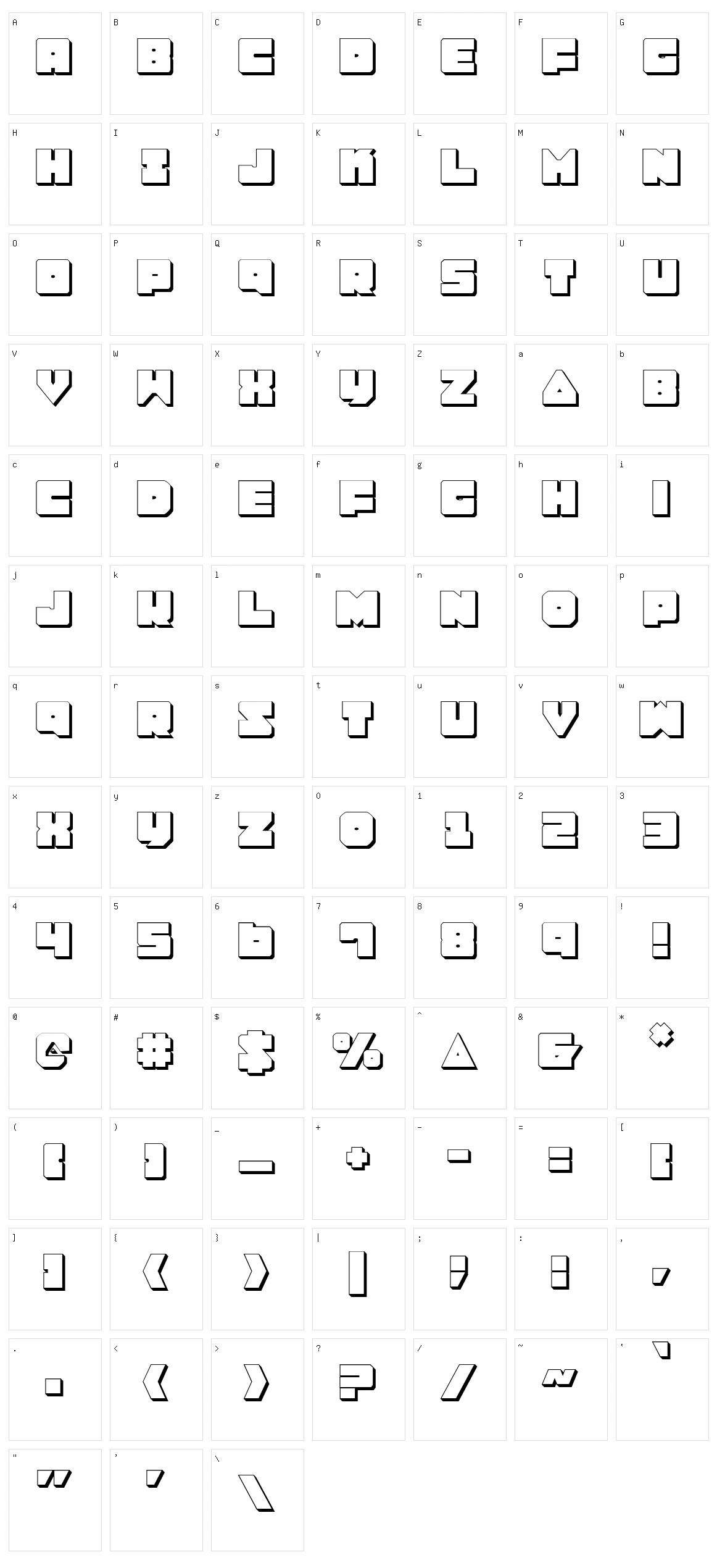 Lobotommy Character Set