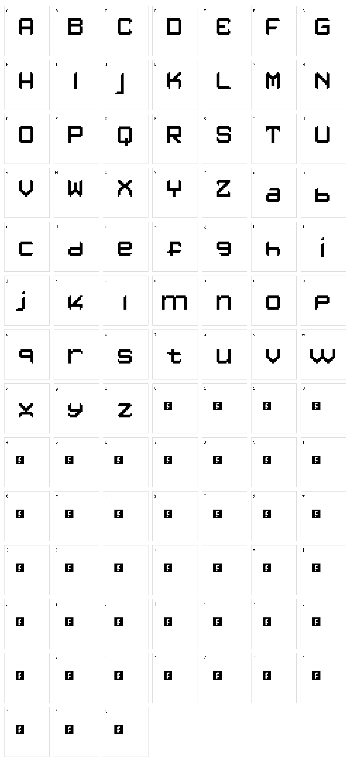 Lont Character Set