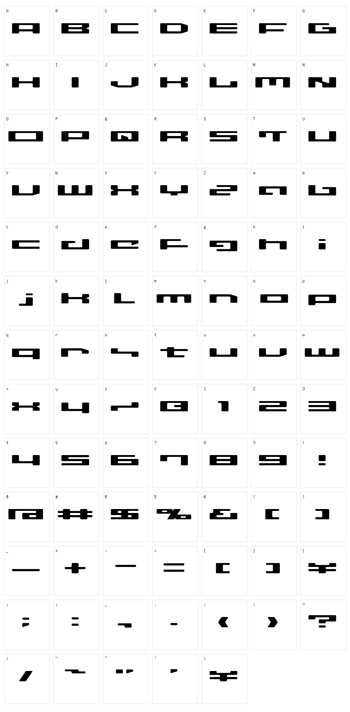 LVDC Disco02 Character Set