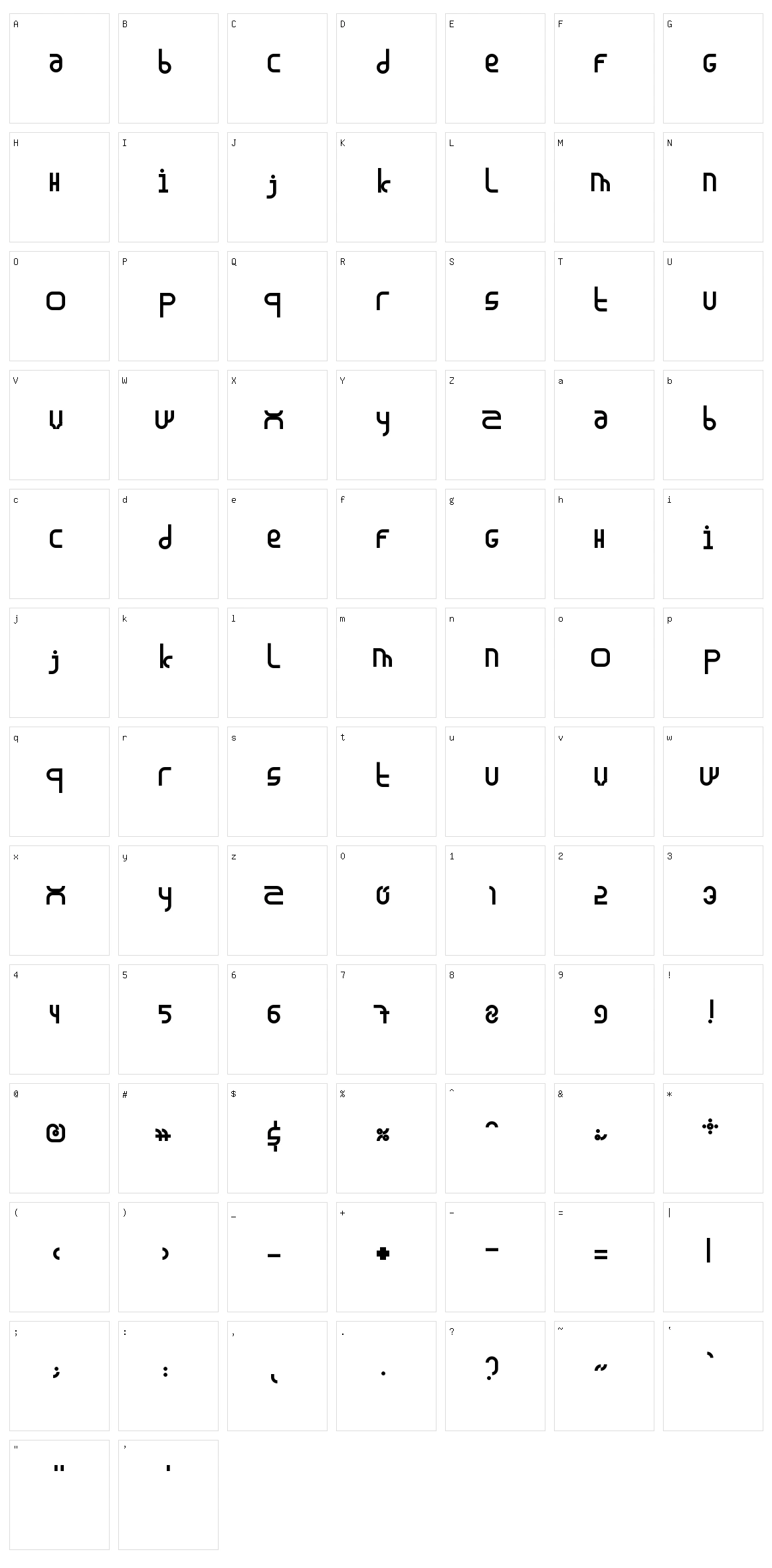 Madura Character Set