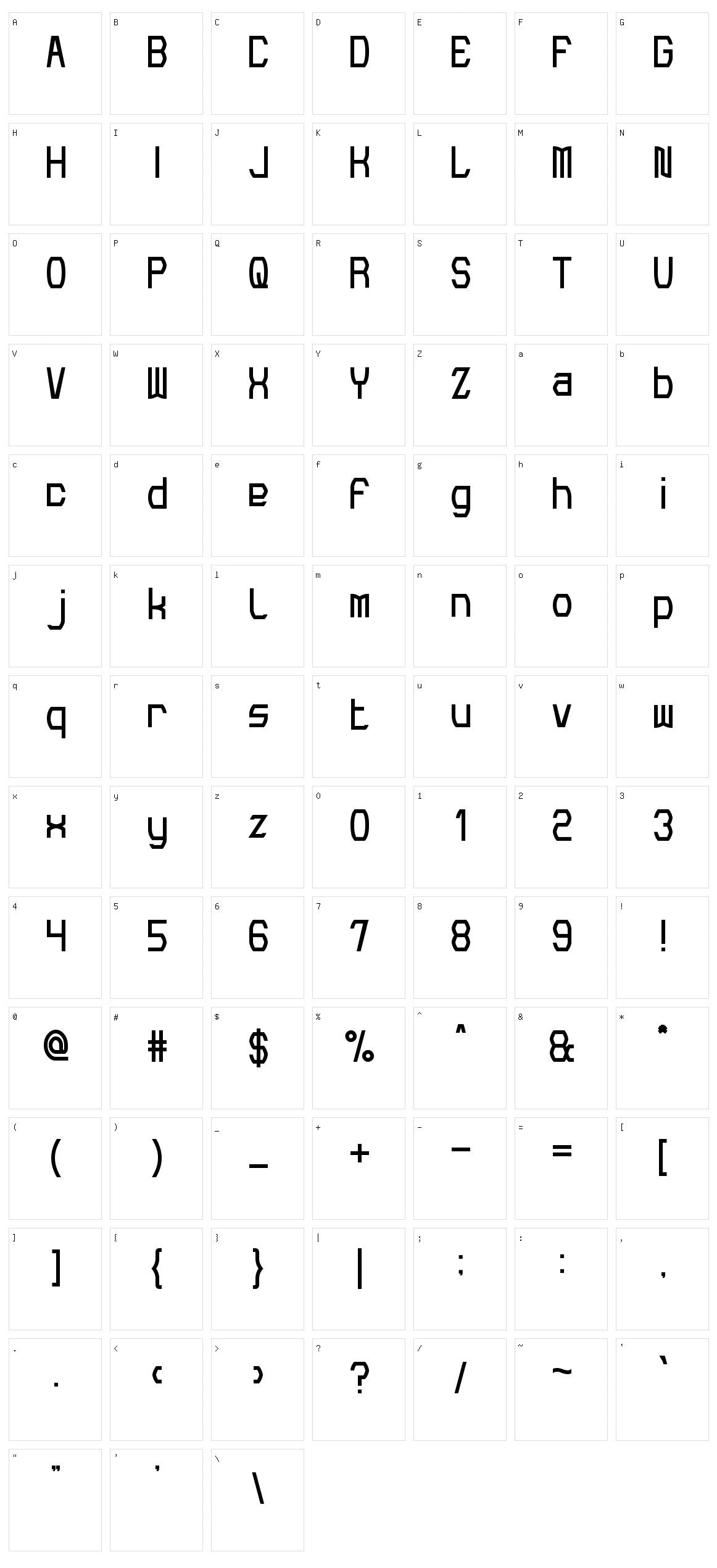 Make Peace Character Set