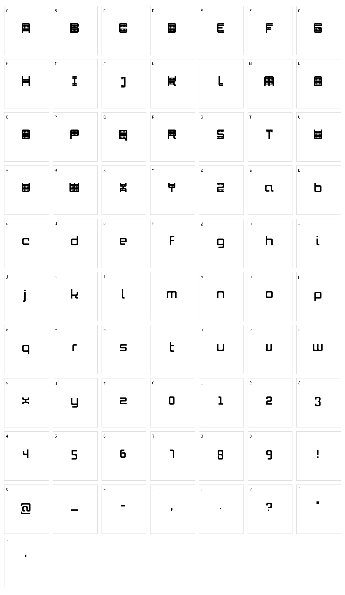 Mambo Character Set