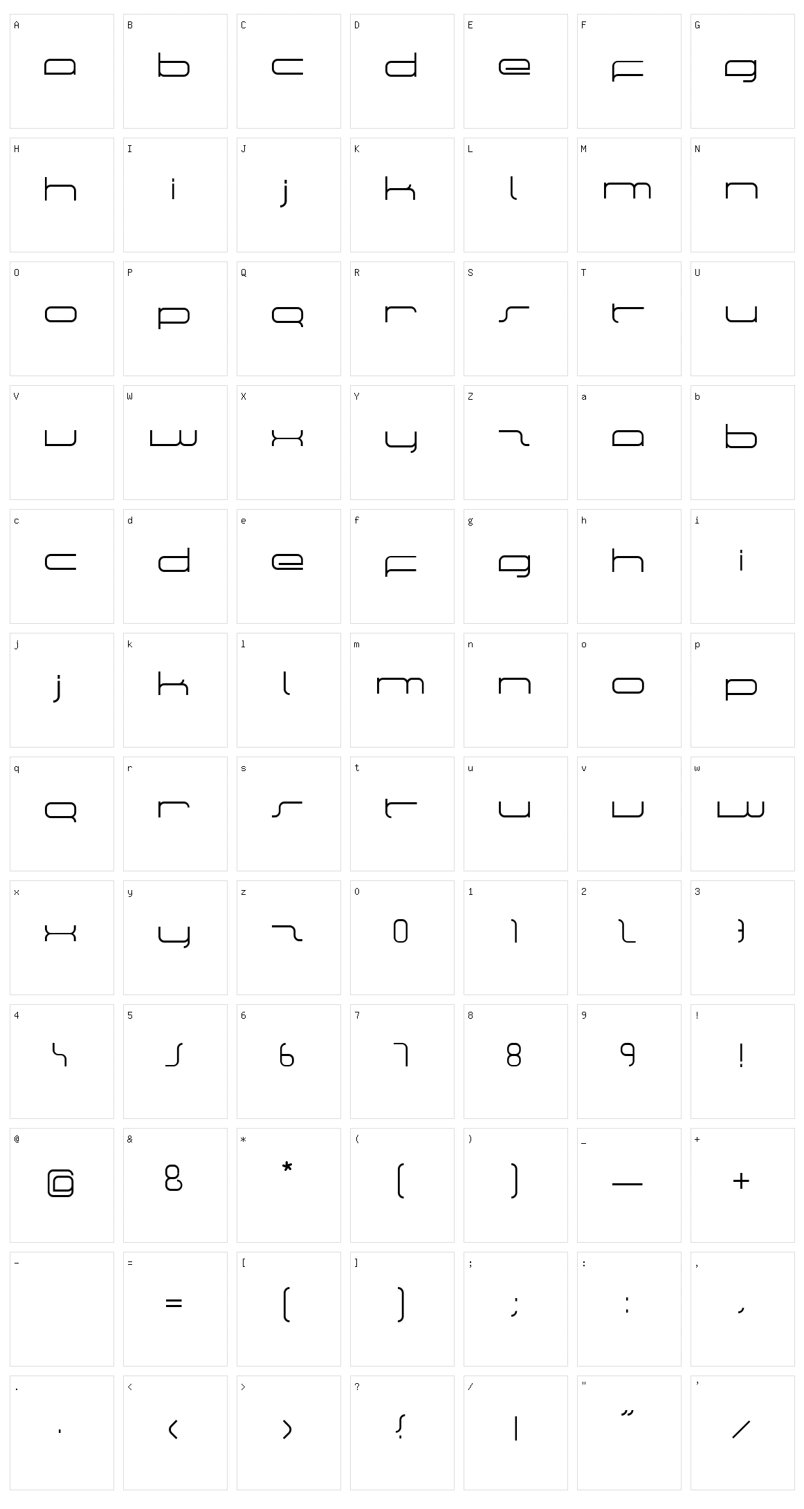 Manu Character Set