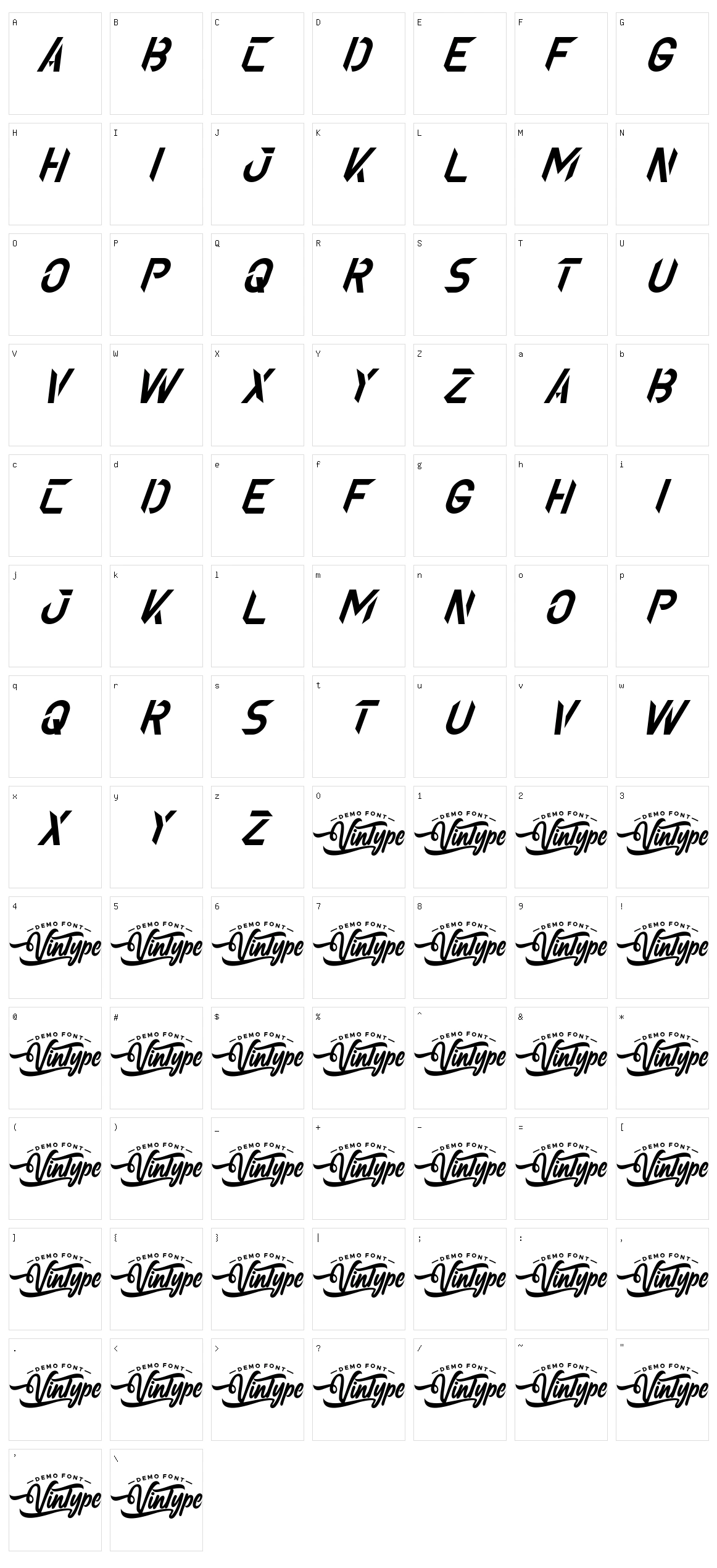 Maximian Character Set