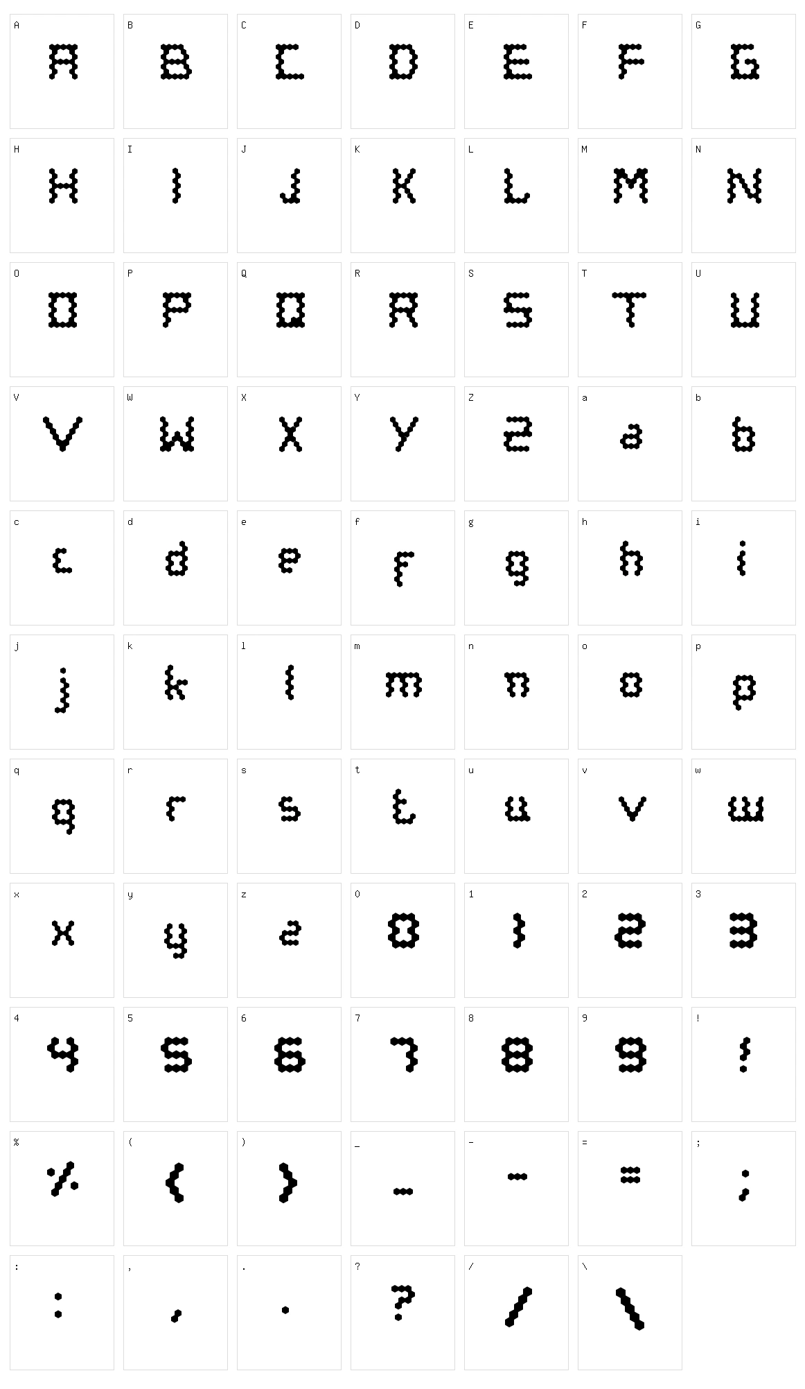 Maxwox Character Set