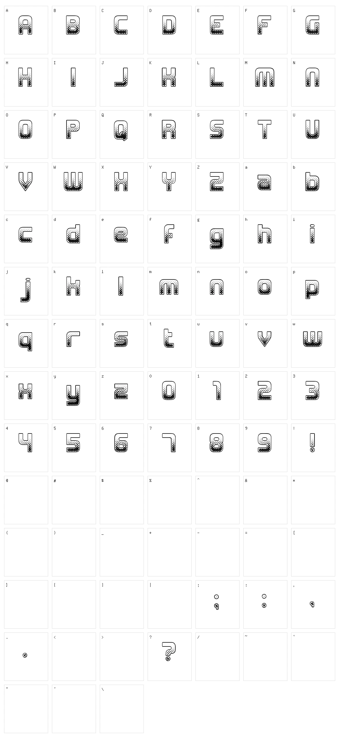MDMA Character Set