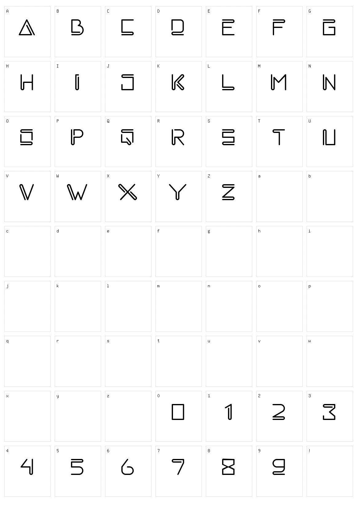 Melankola Character Set