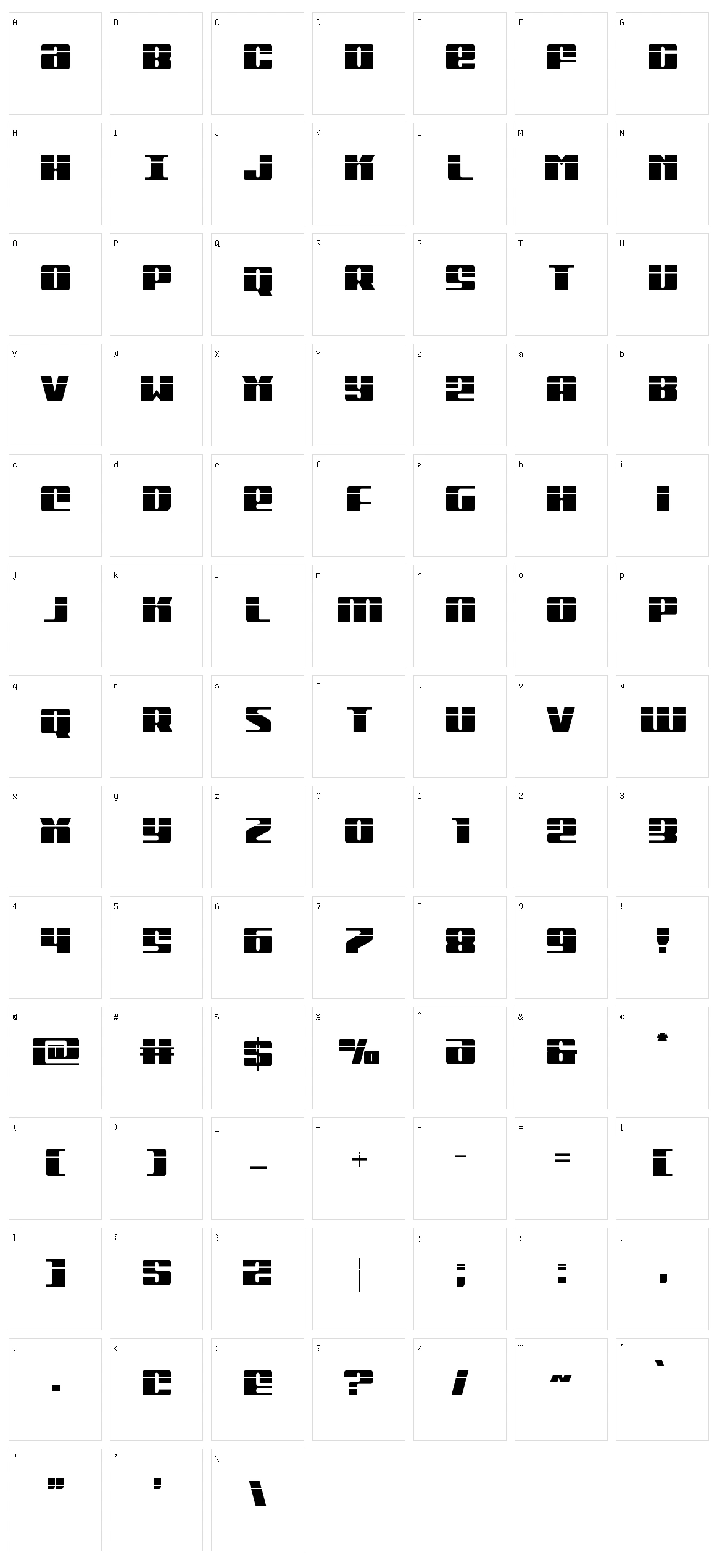 Michigan Character Set