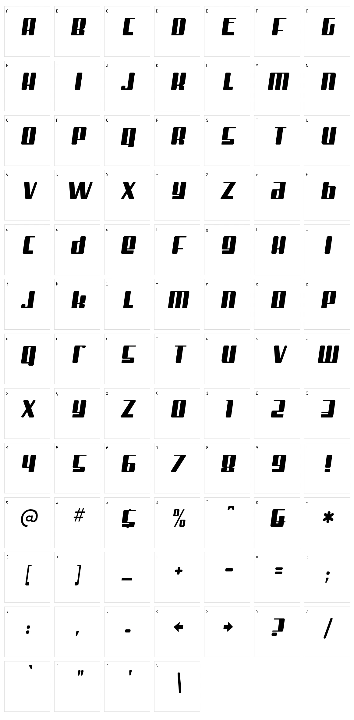 Mister Firley Character Set