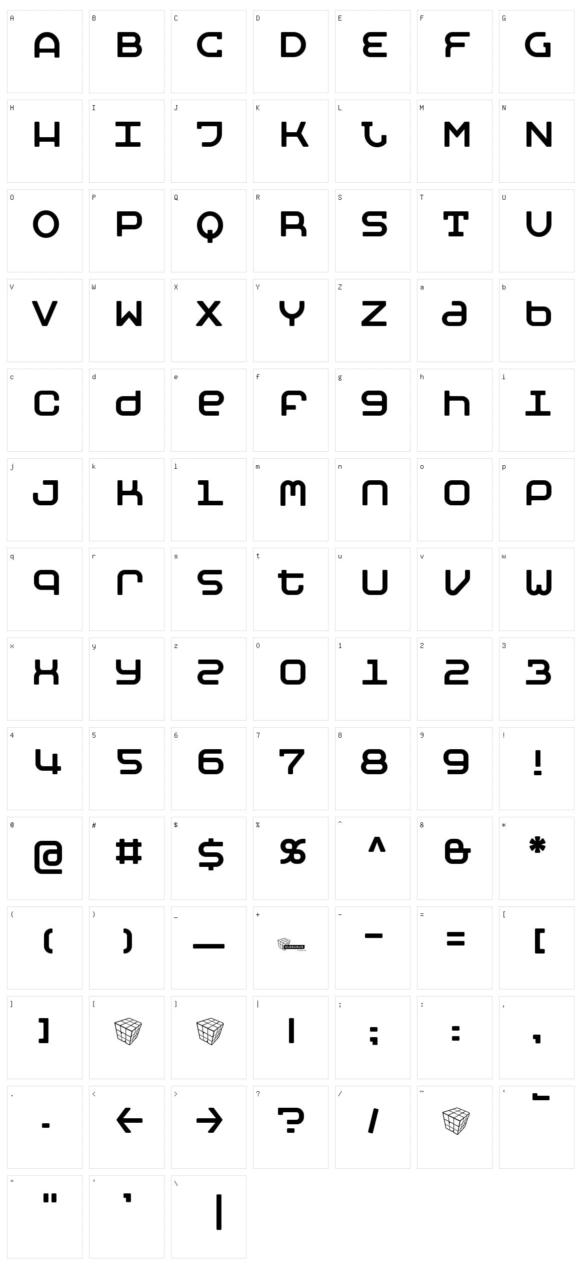 Moby Character Set