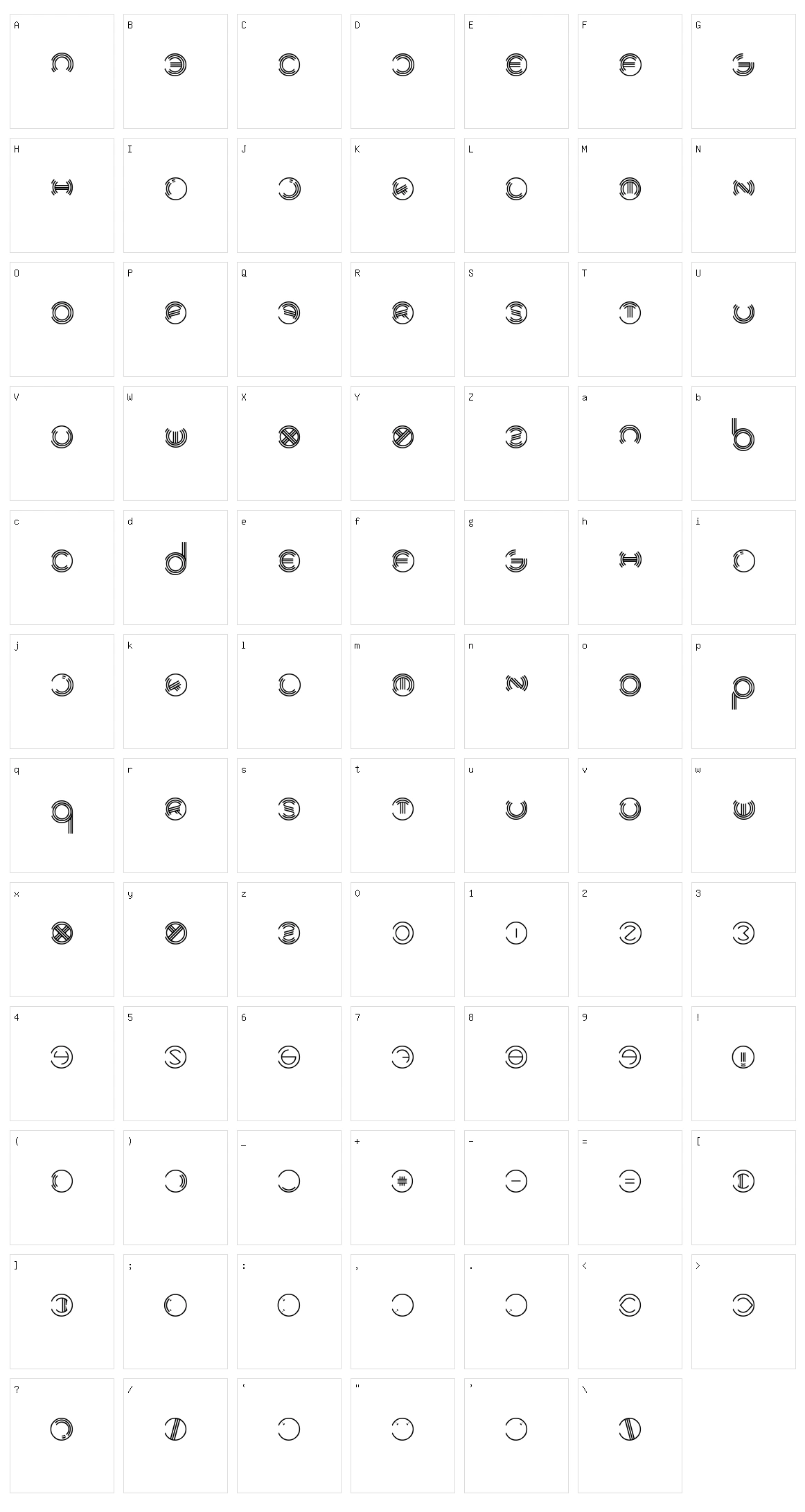 Modern Ringflash Character Set