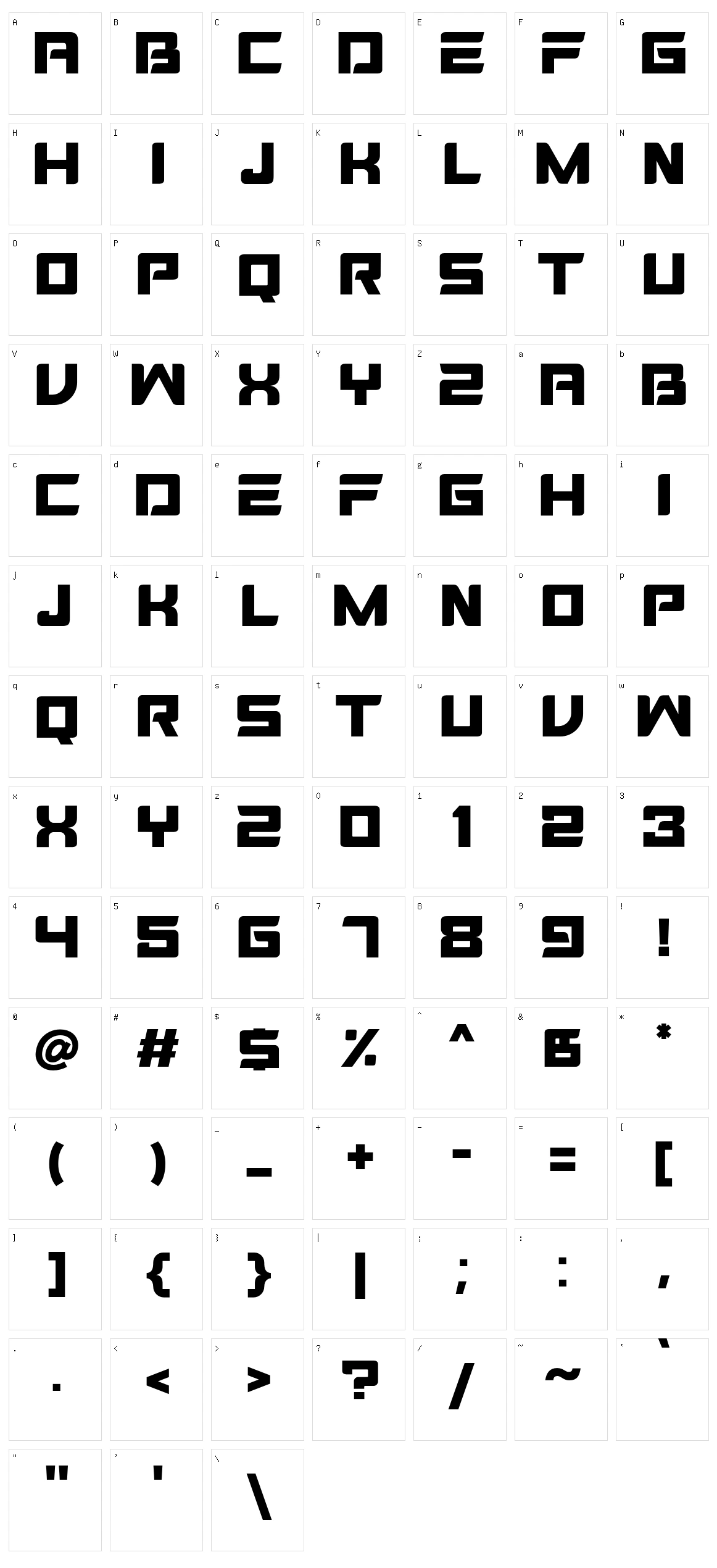 Mosfet Character Set