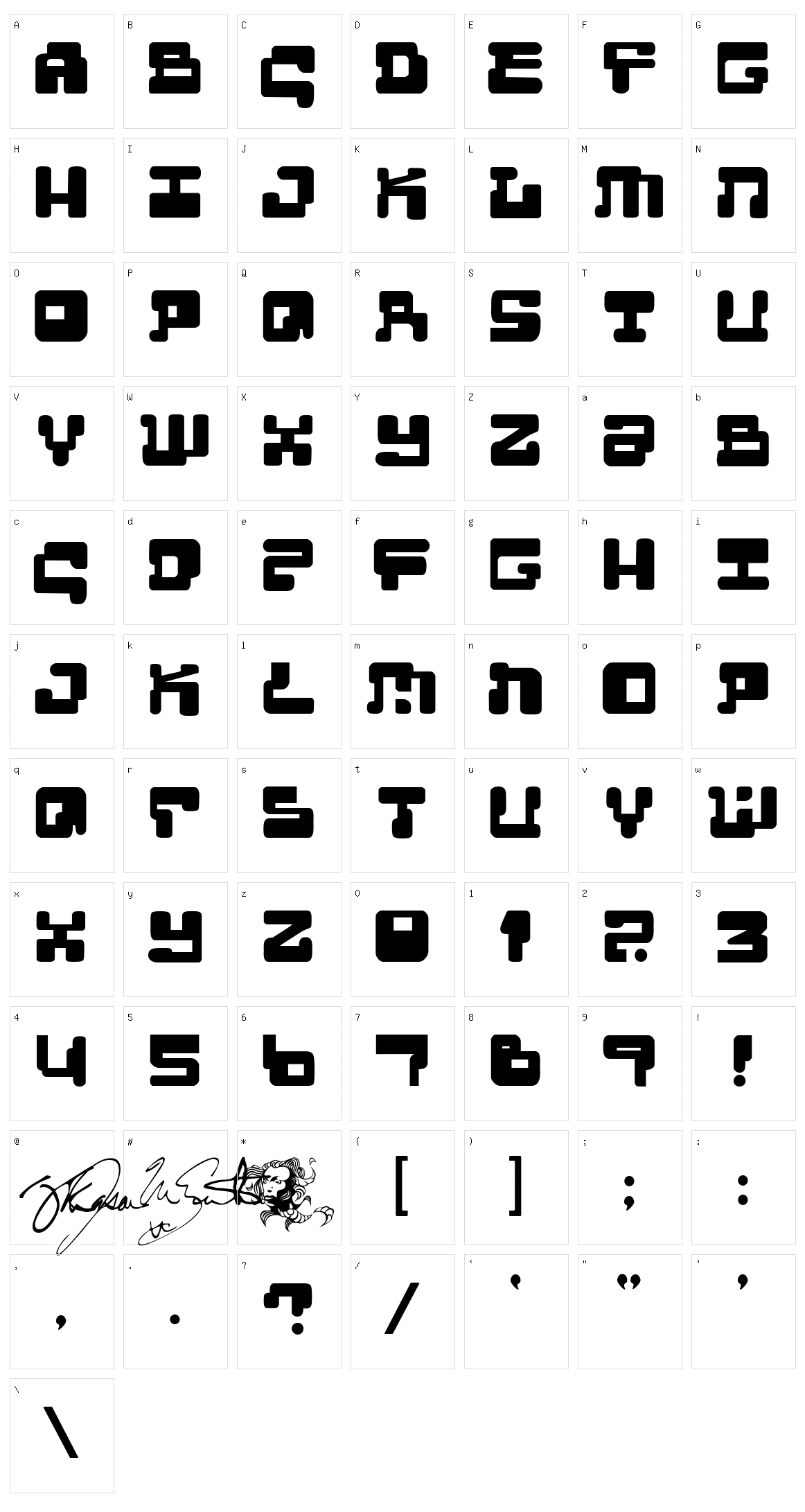 Moultipass 2 Character Set