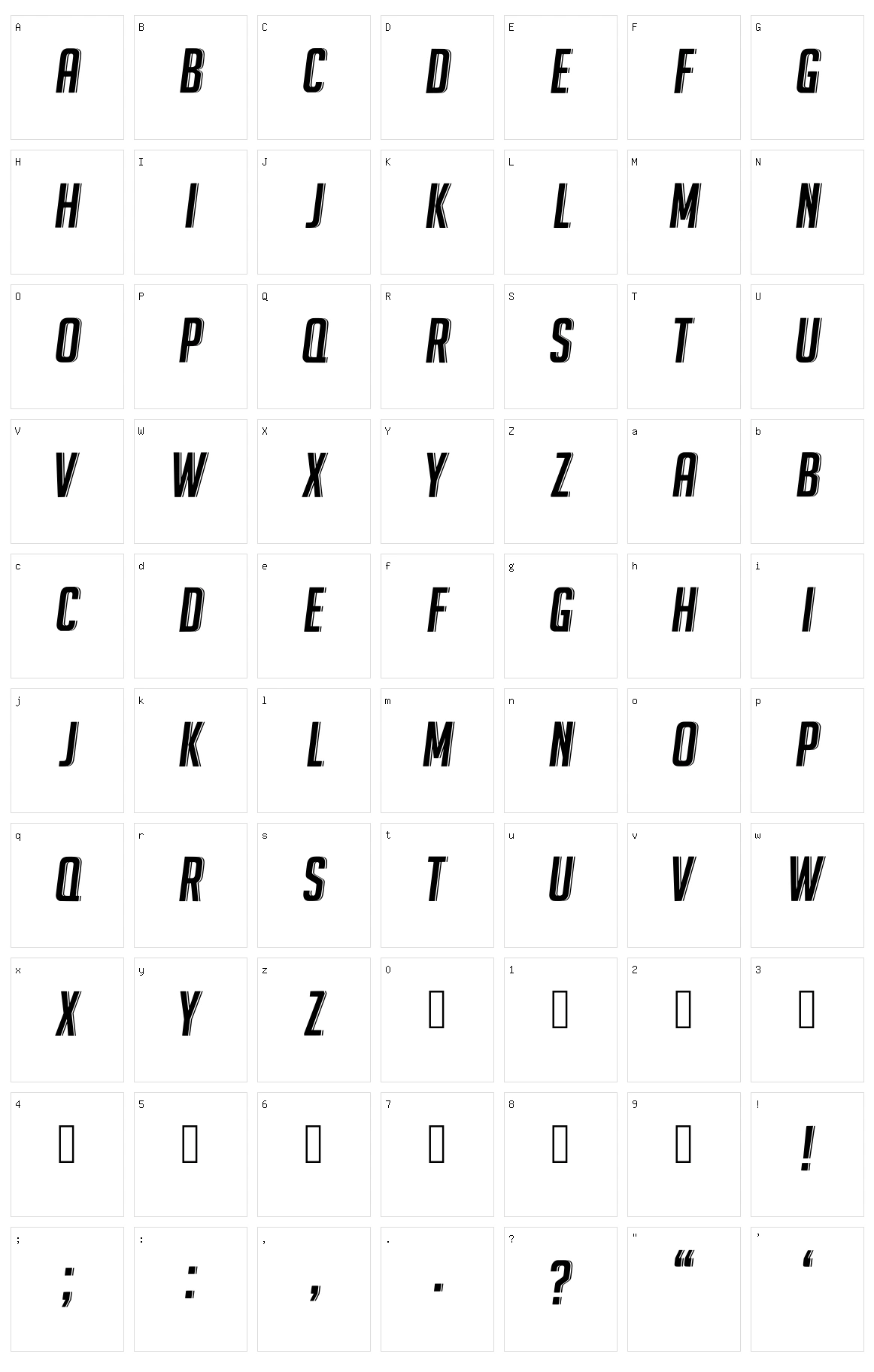 Movo Character Set