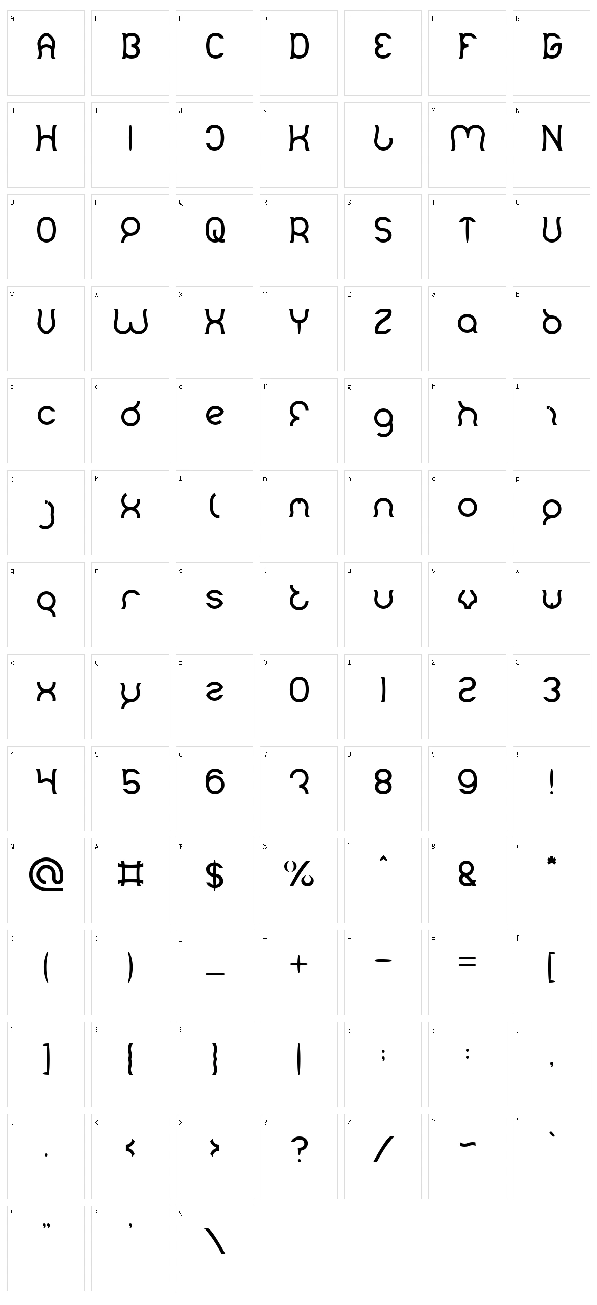 Mozzie Character Set