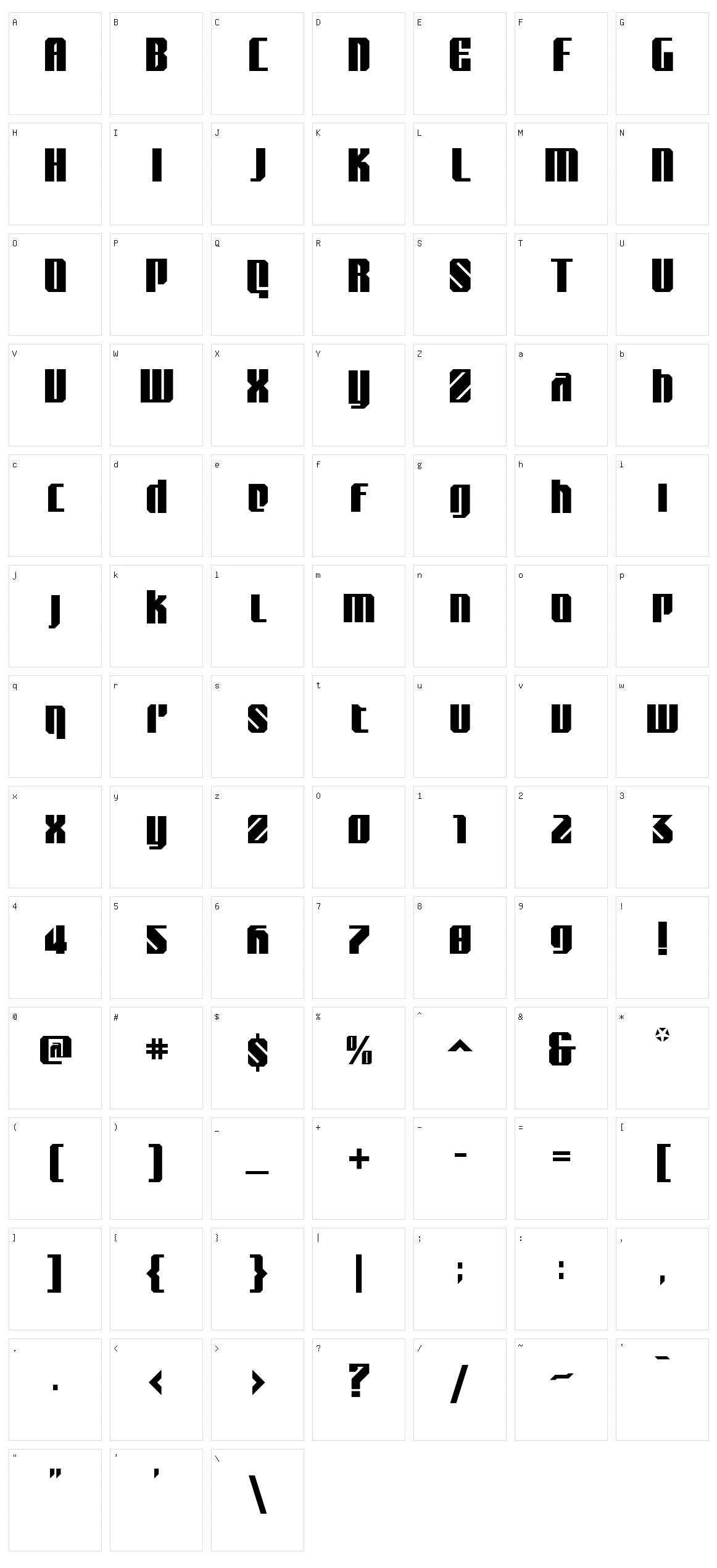 Nantua Character Set