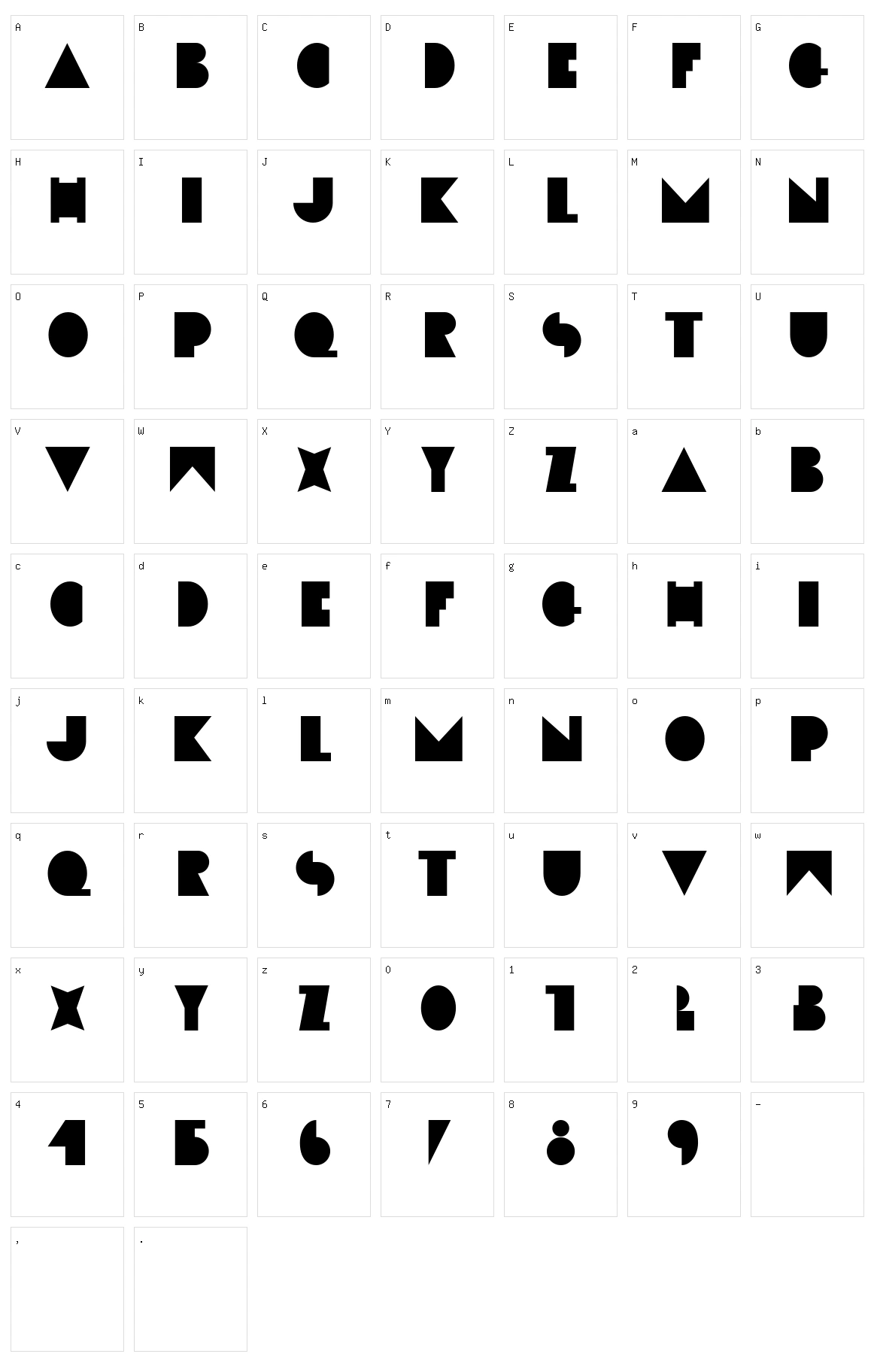 Neogeo Character Set