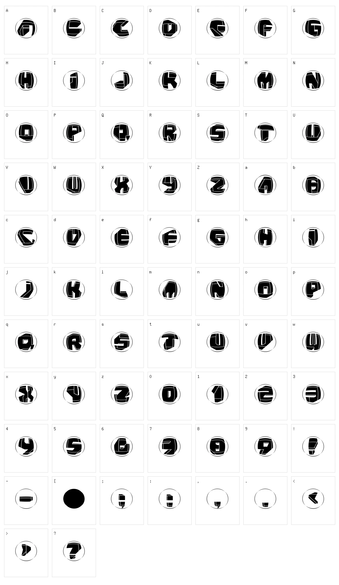 NeoPangaia Character Set