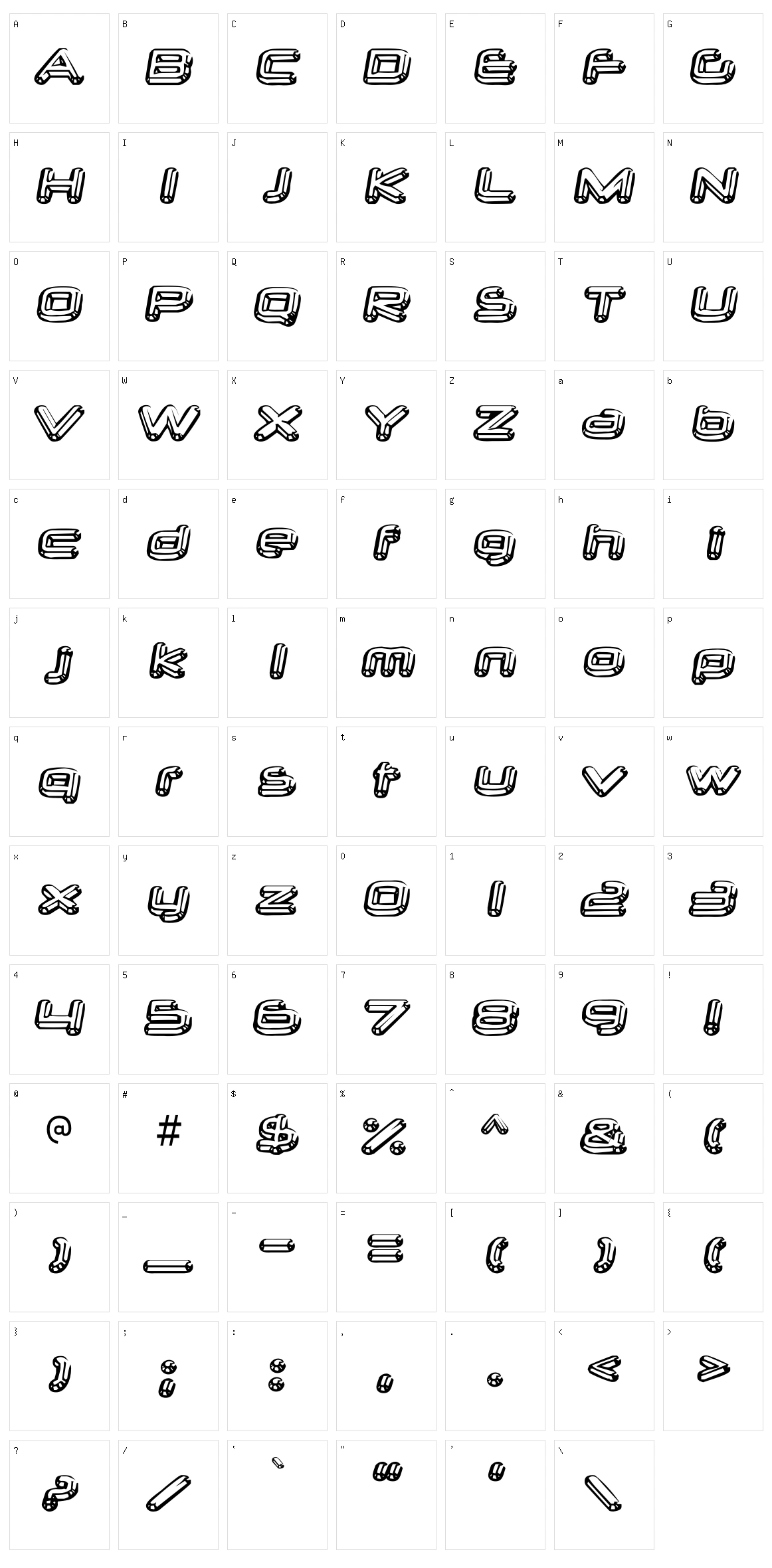 Neurochrome Character Set