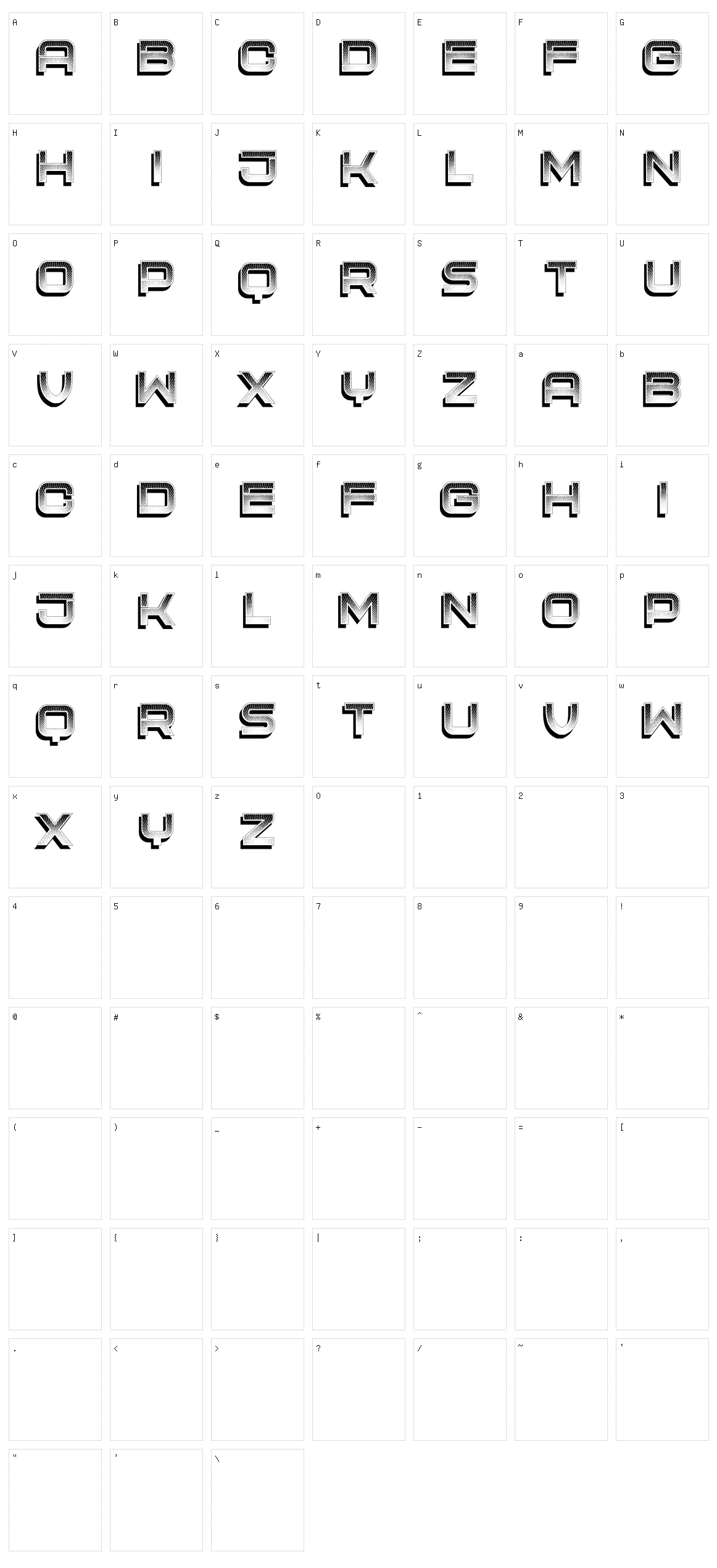 New Brush Character Set