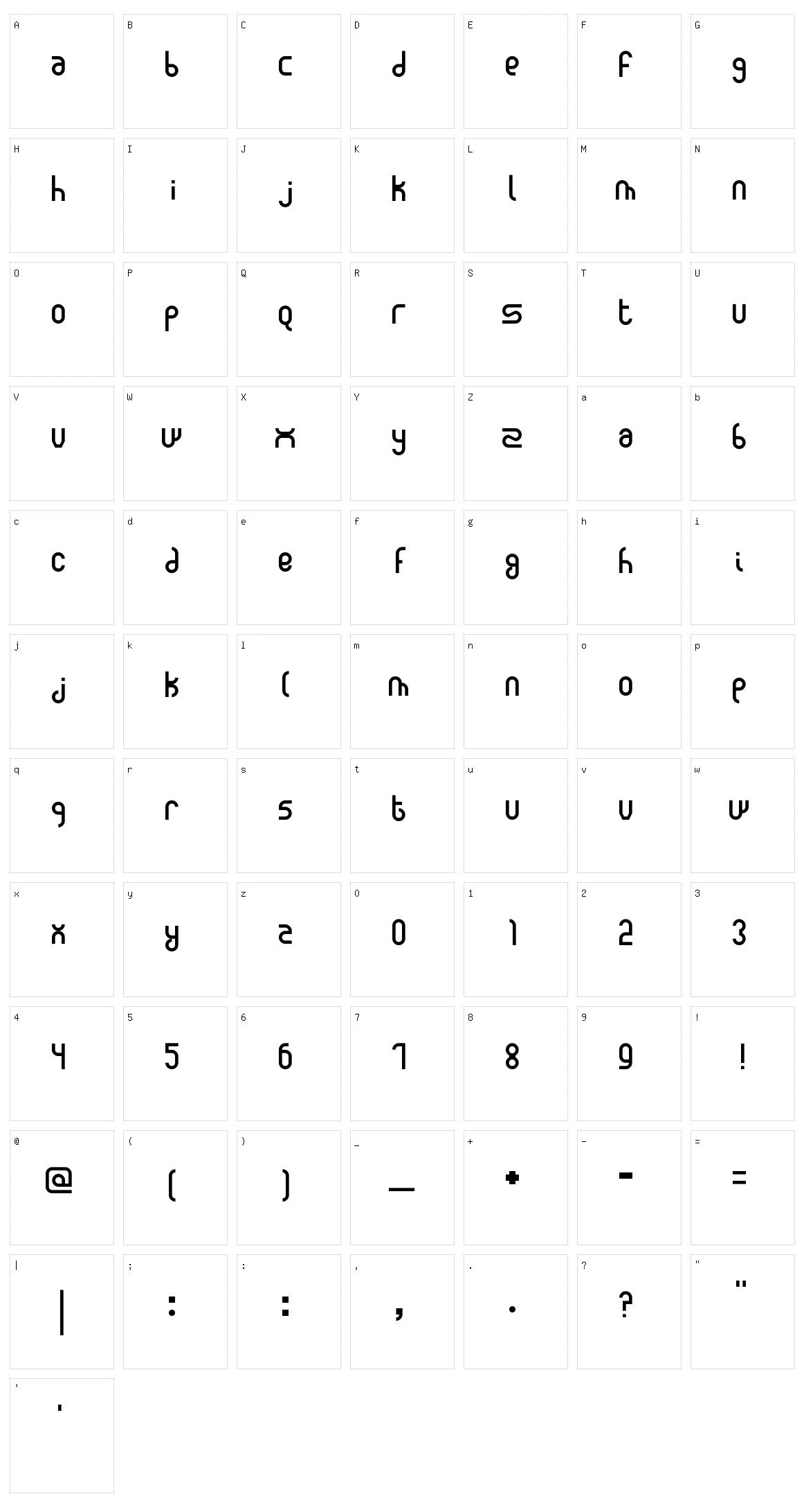 New Madura Character Set