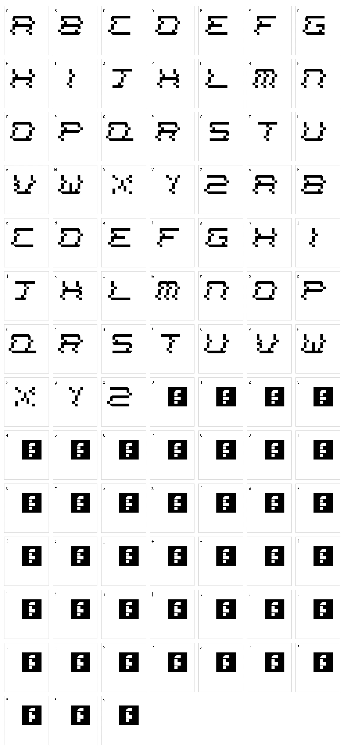 News Channel Character Set