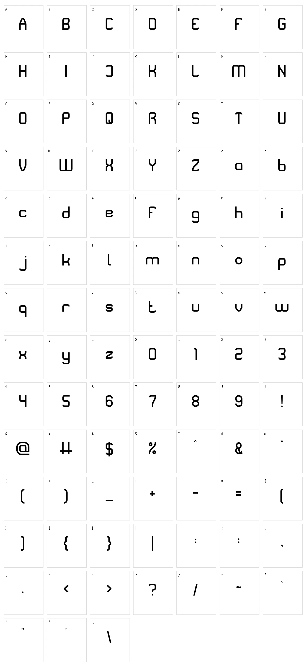 Nitrogen Character Set