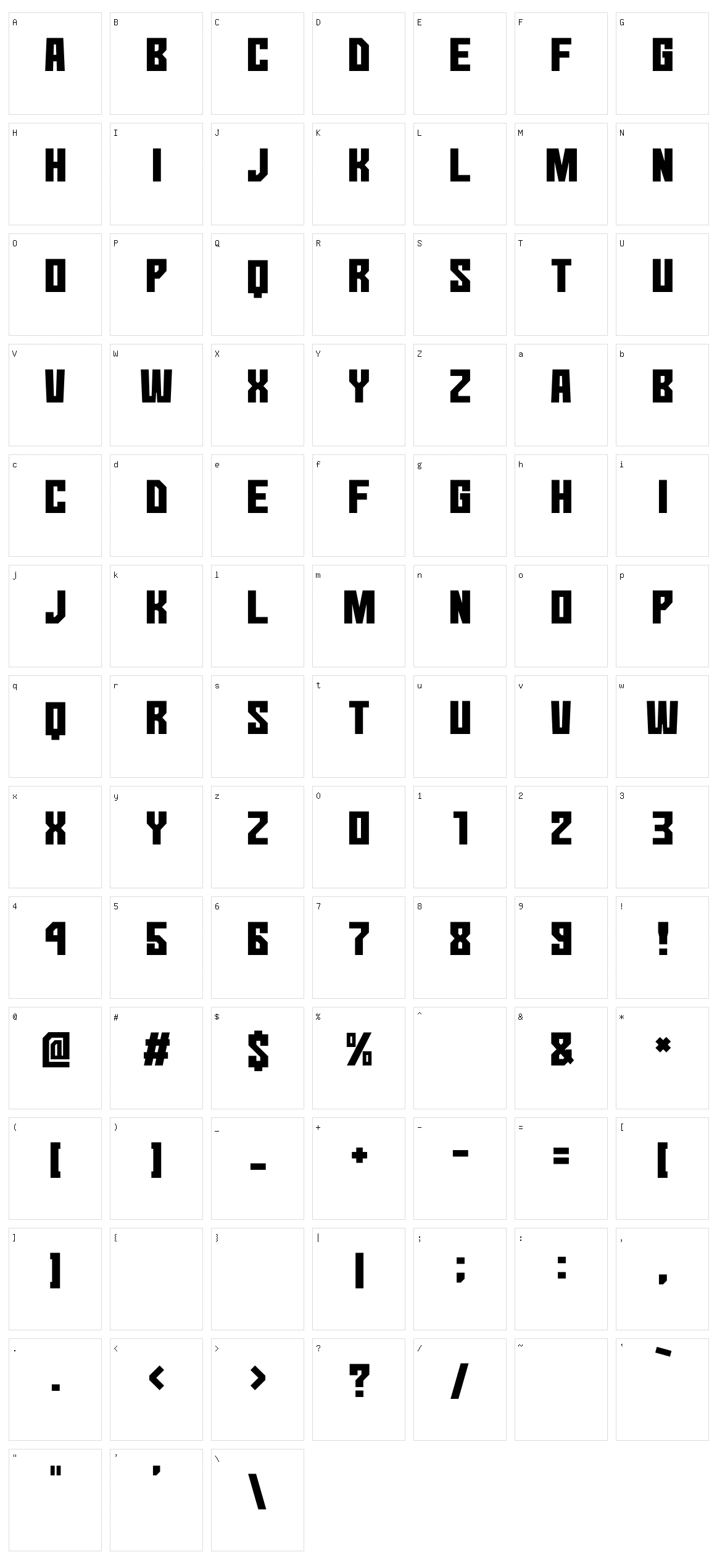 No Continue Character Set