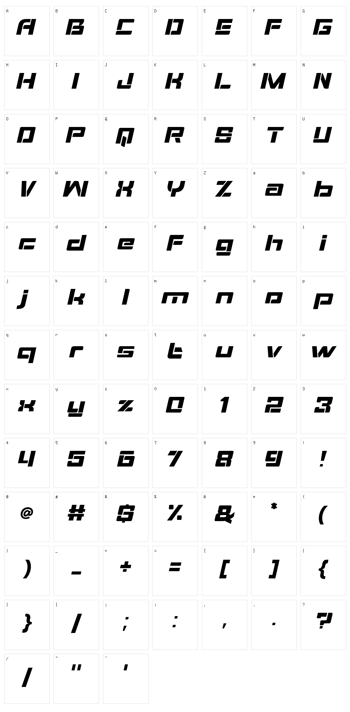 Noize Sport Character Set