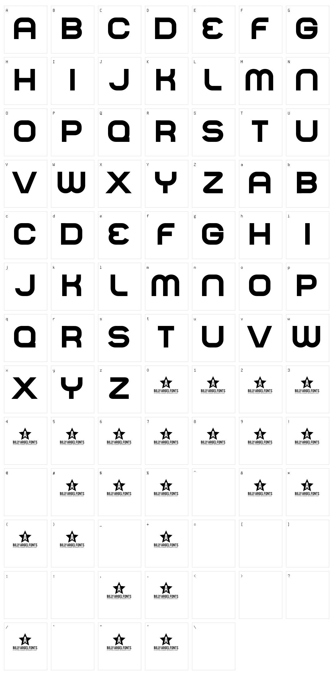 Normal Character Set