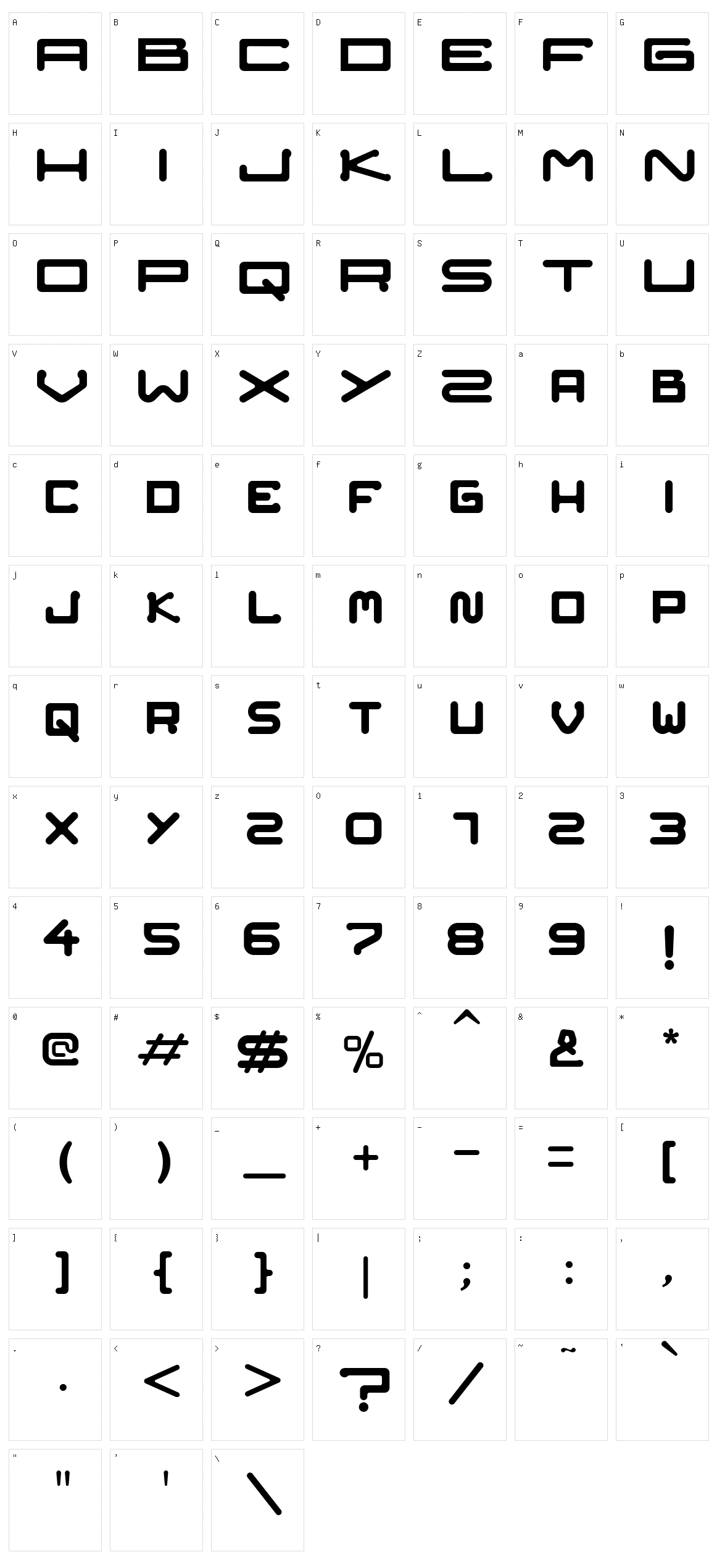 Nozstudio Character Set