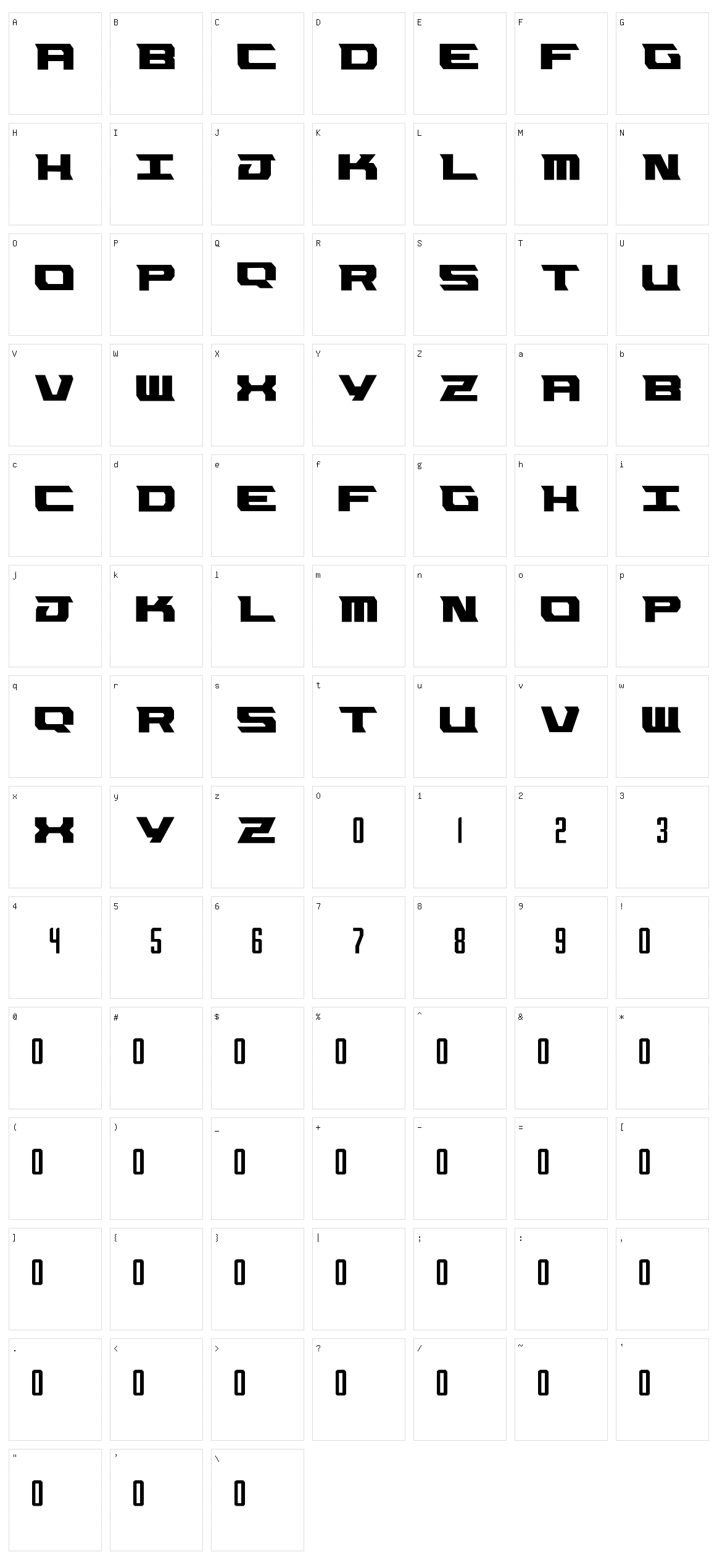 OKC Character Set