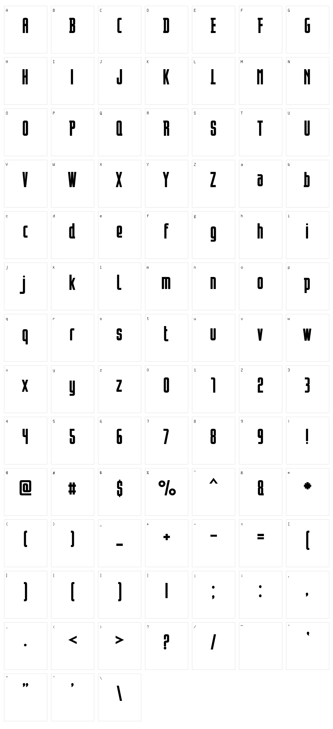 Opeln2001 Character Set