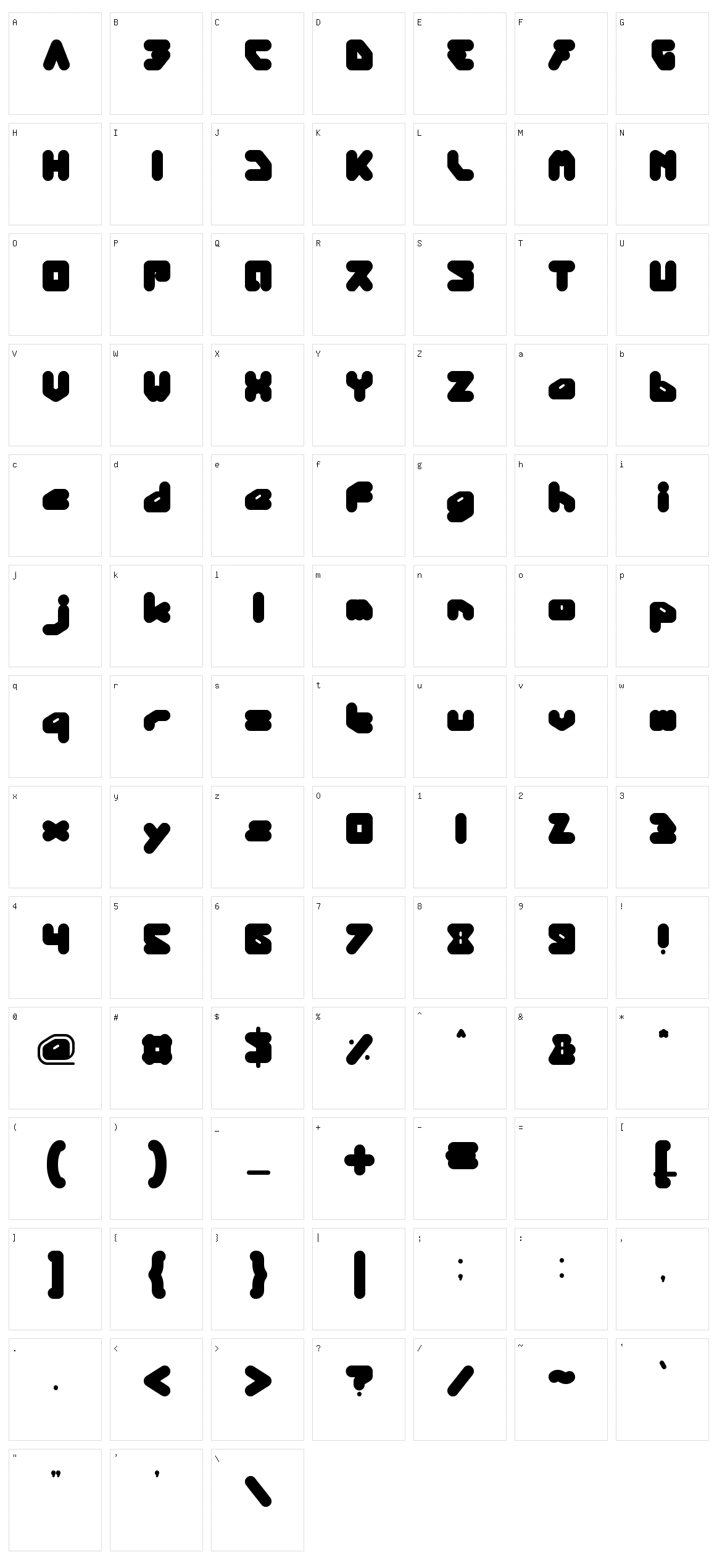 Panda Robot Character Set