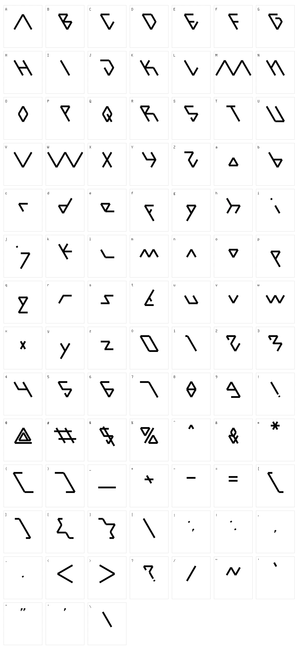 Parallel Character Set