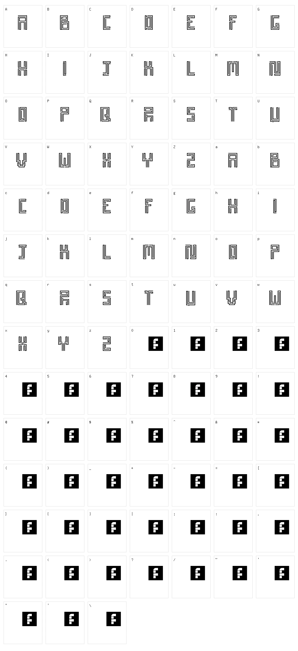 Patatartiner Character Set