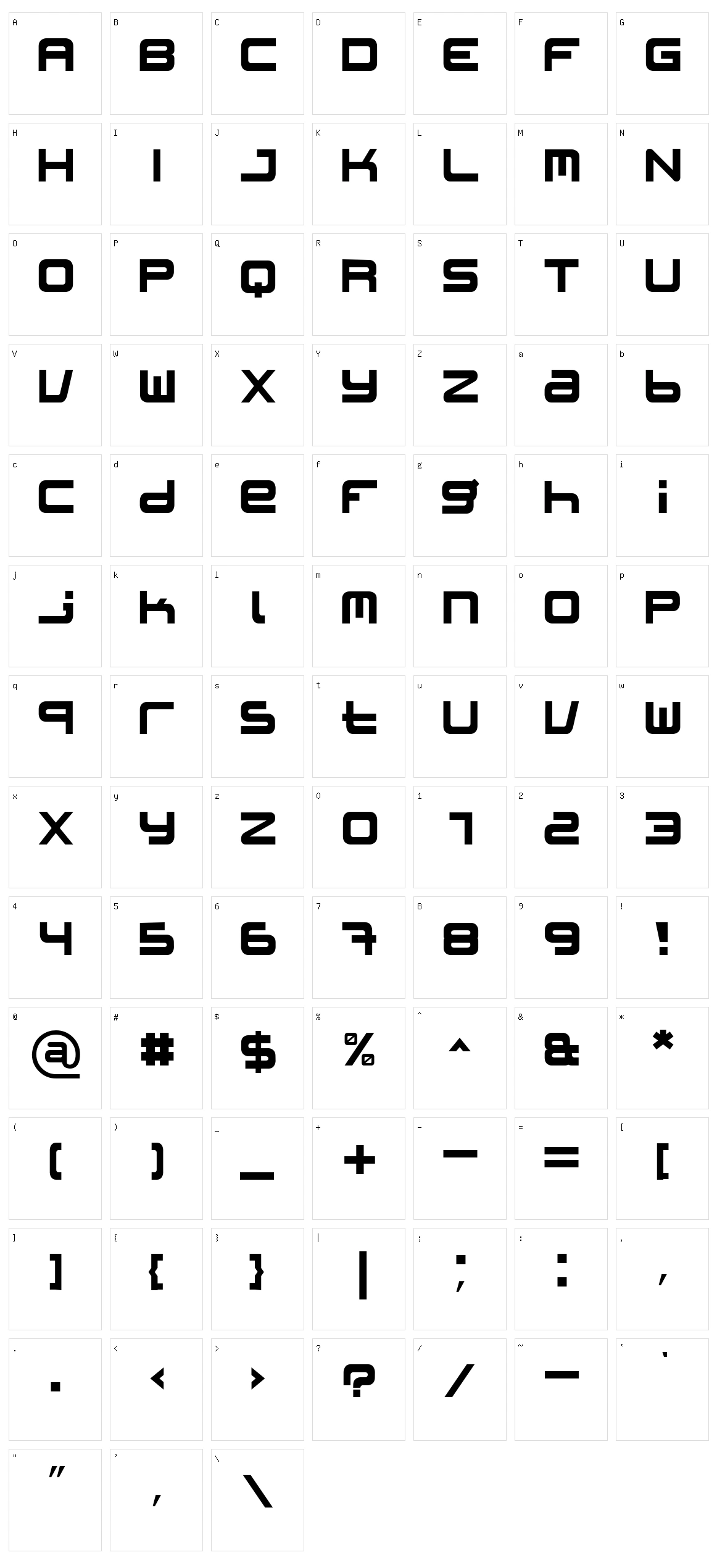 Patinio iAgency Character Set