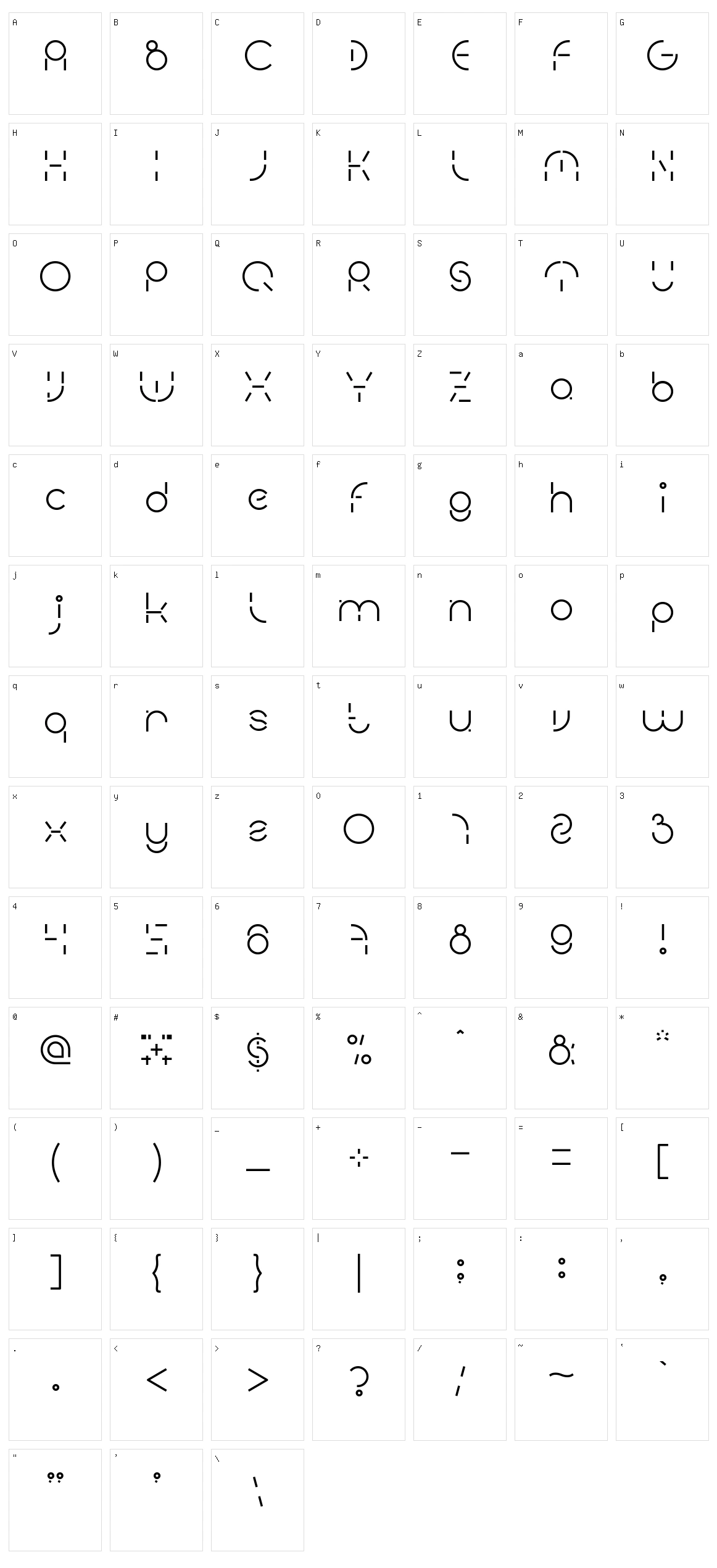 People Quark Character Set