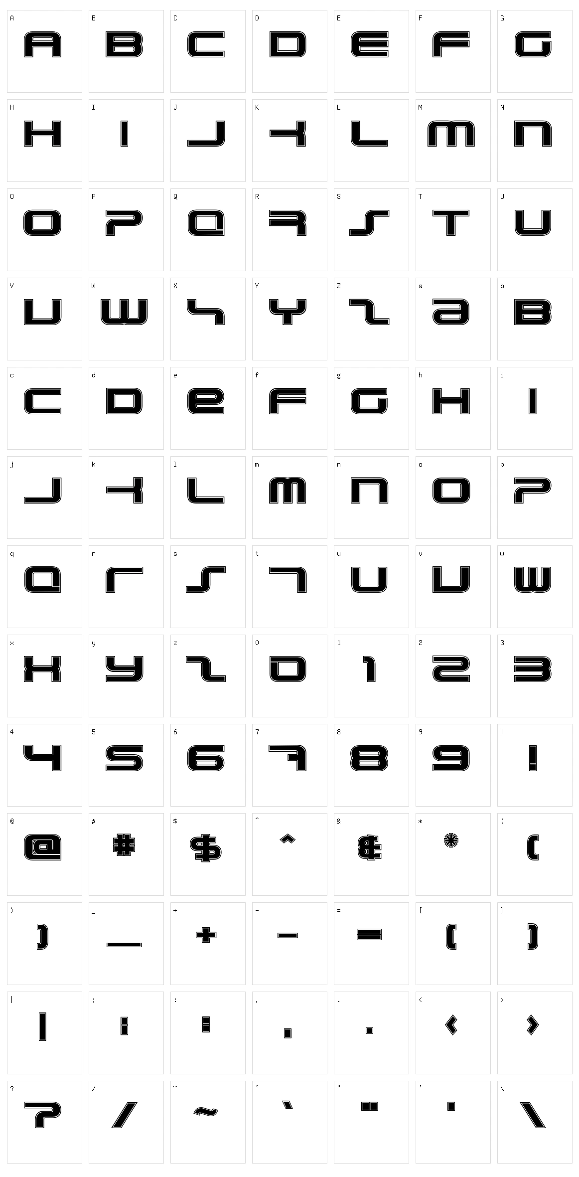 PhatBoy Slim Rough Character Set