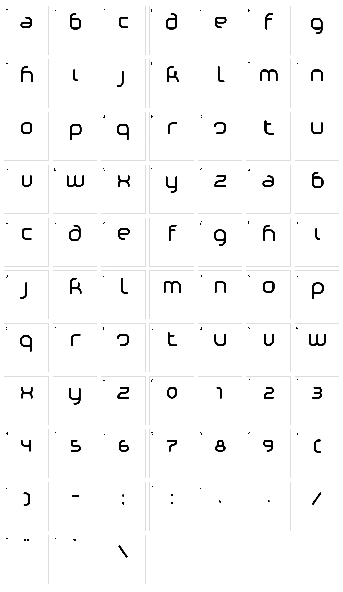 Phino Character Set