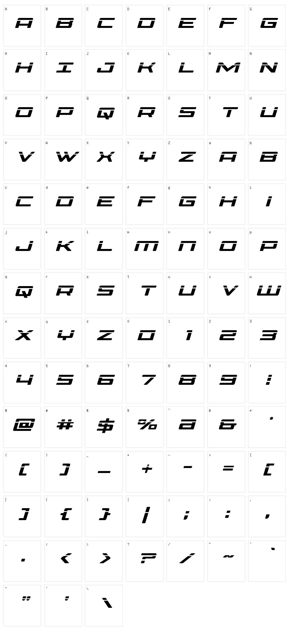 Phoenicia Character Set